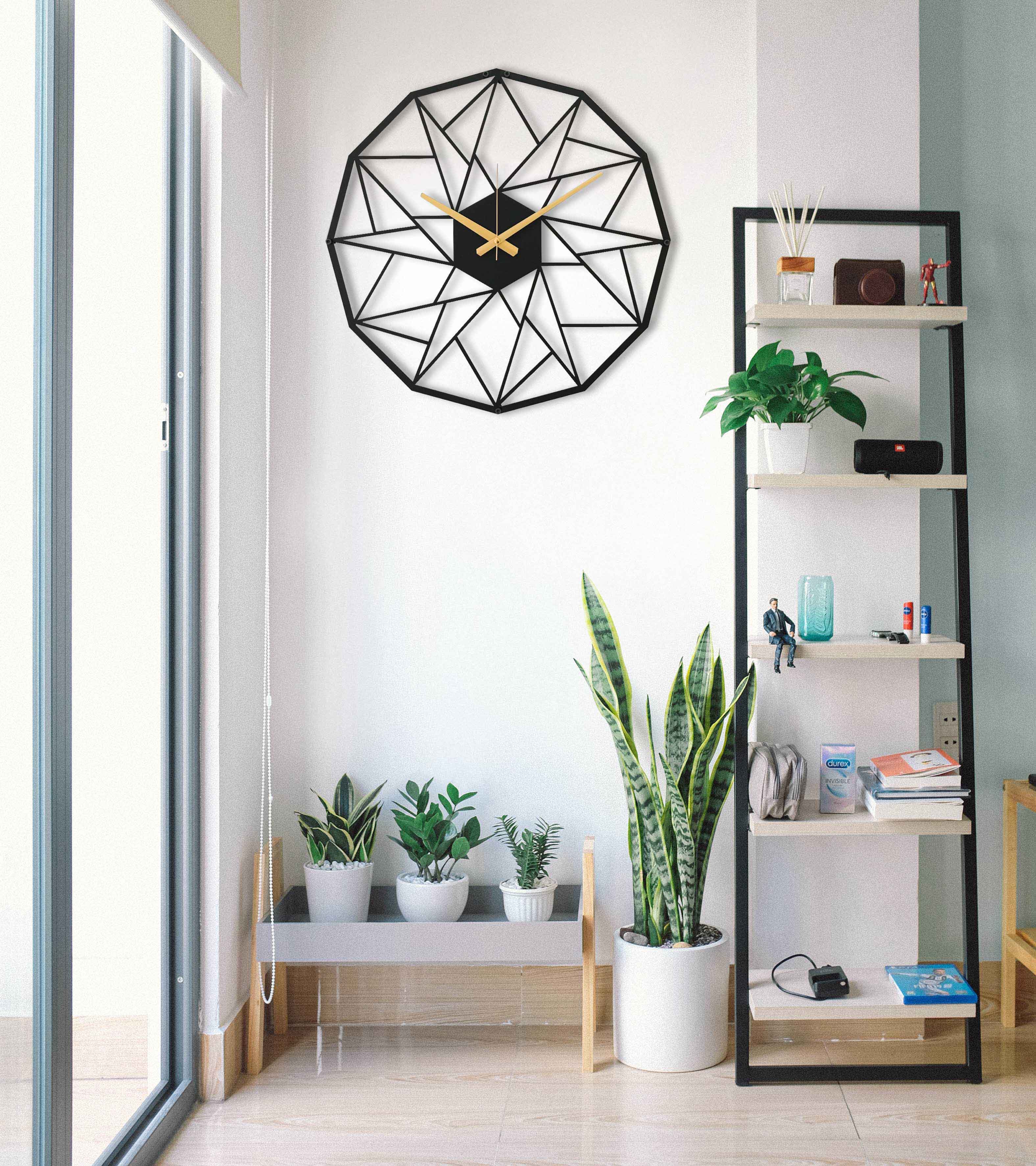 Boho Metal Wall Clock