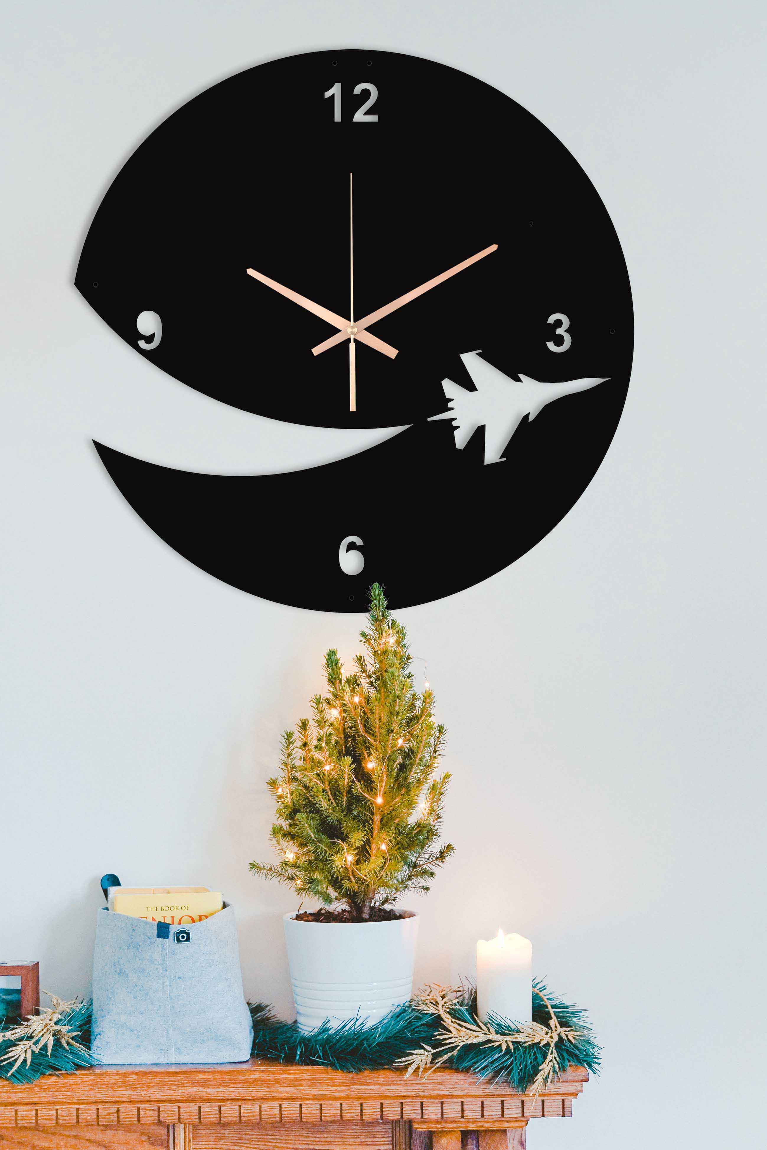 Airplane Oversize Wall Clock