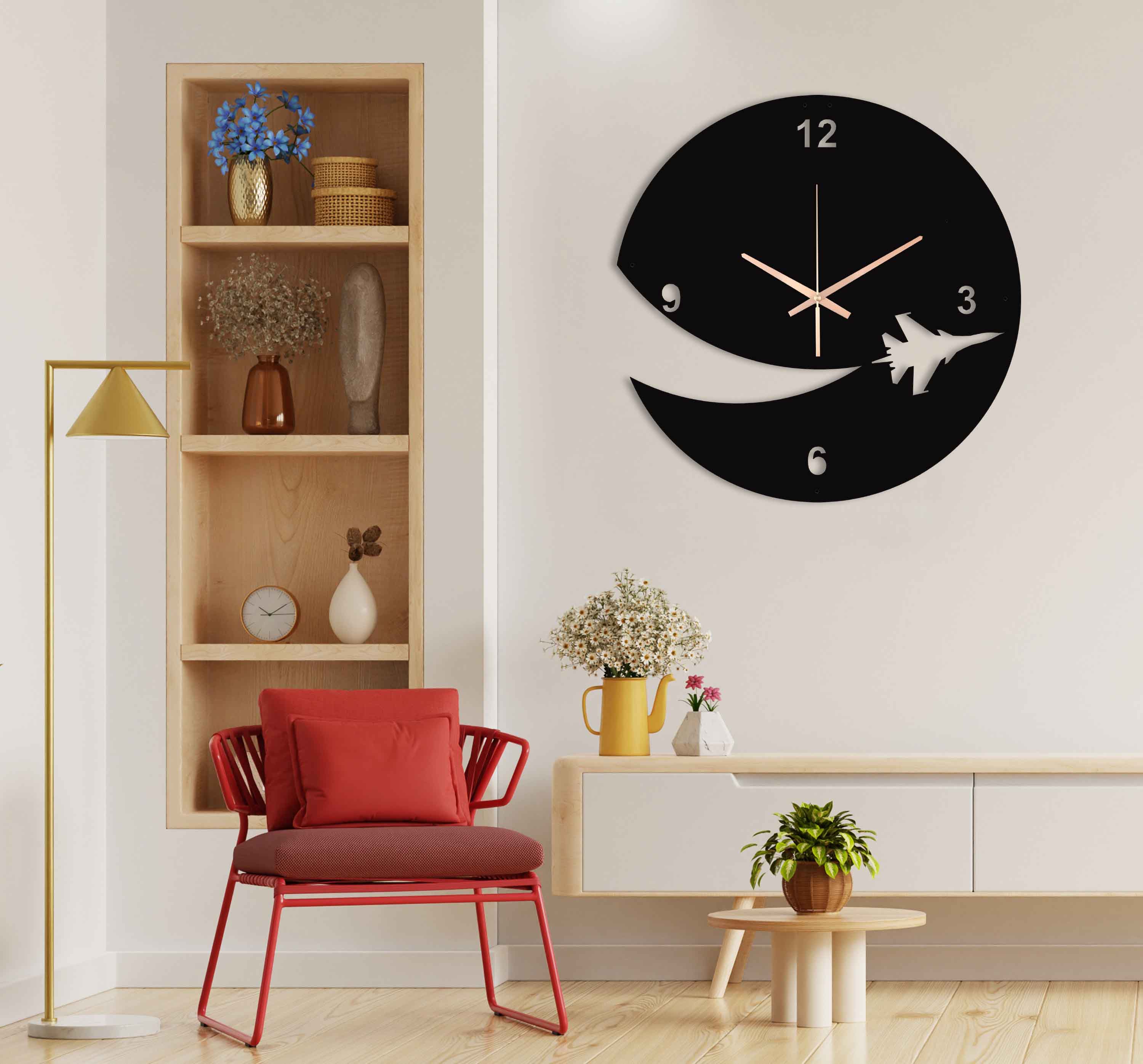 Airplane Oversize Wall Clock