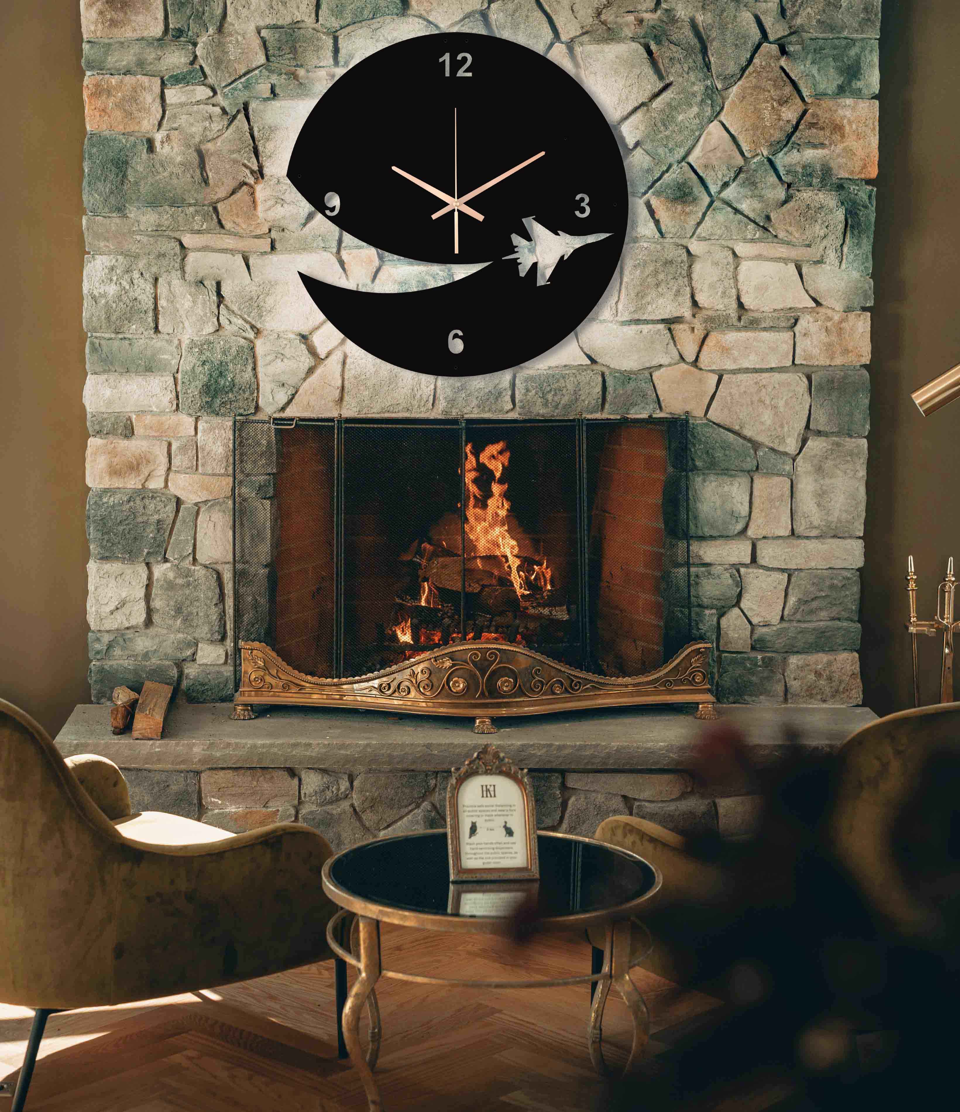 Airplane Oversize Wall Clock