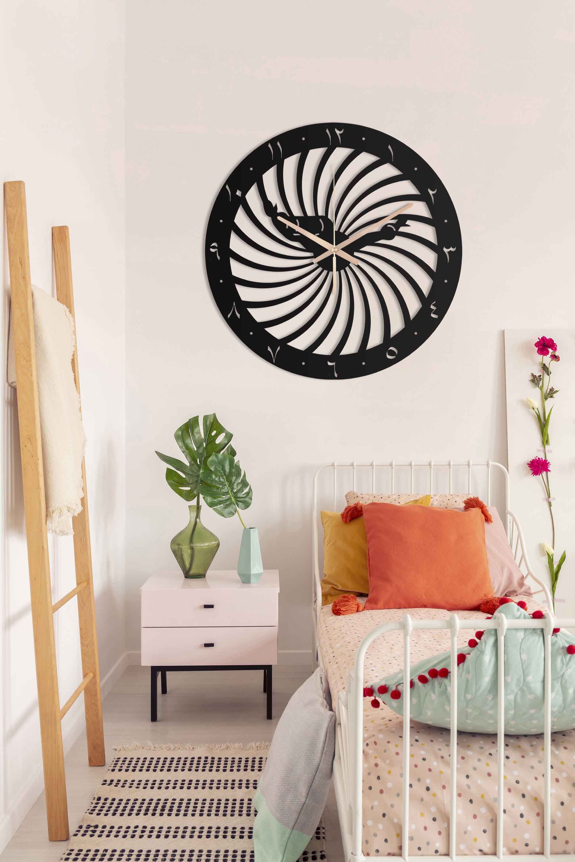 Dervish Oversize Metal Wall Clock