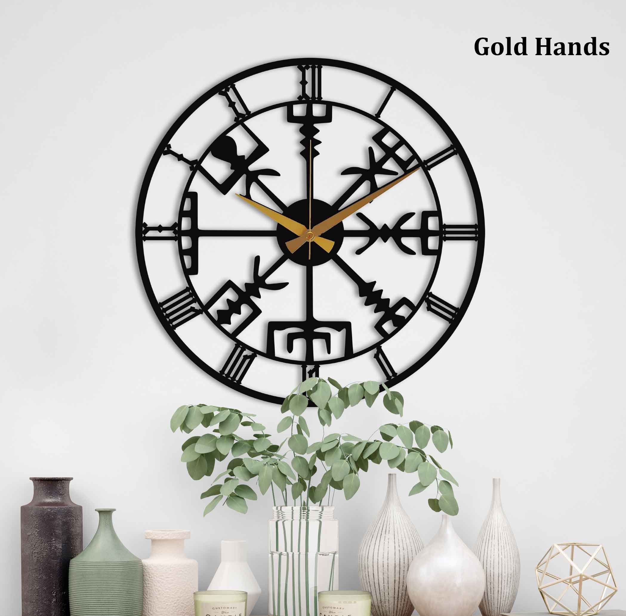 Black Modern Oversize Wall Clock Y