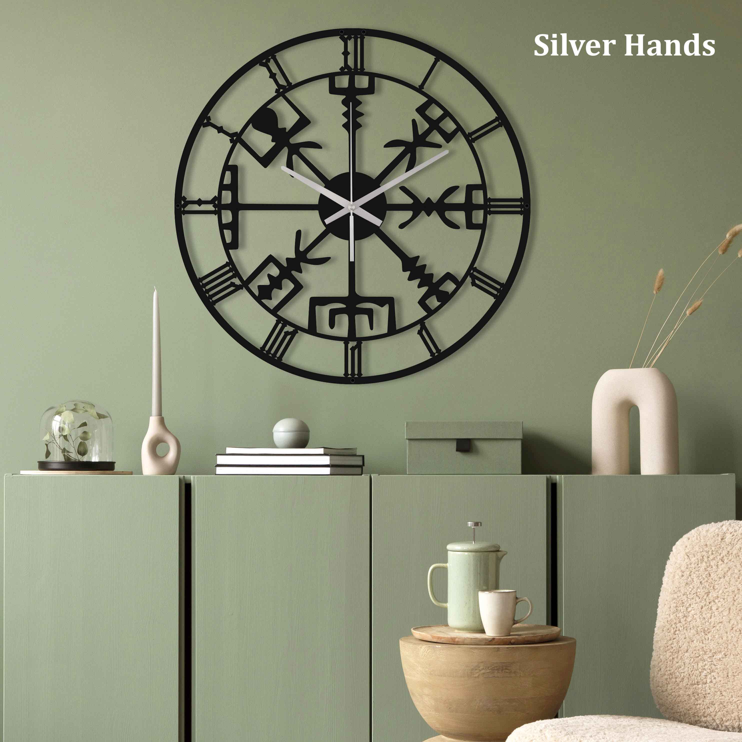 Black Modern Oversize Wall Clock Y
