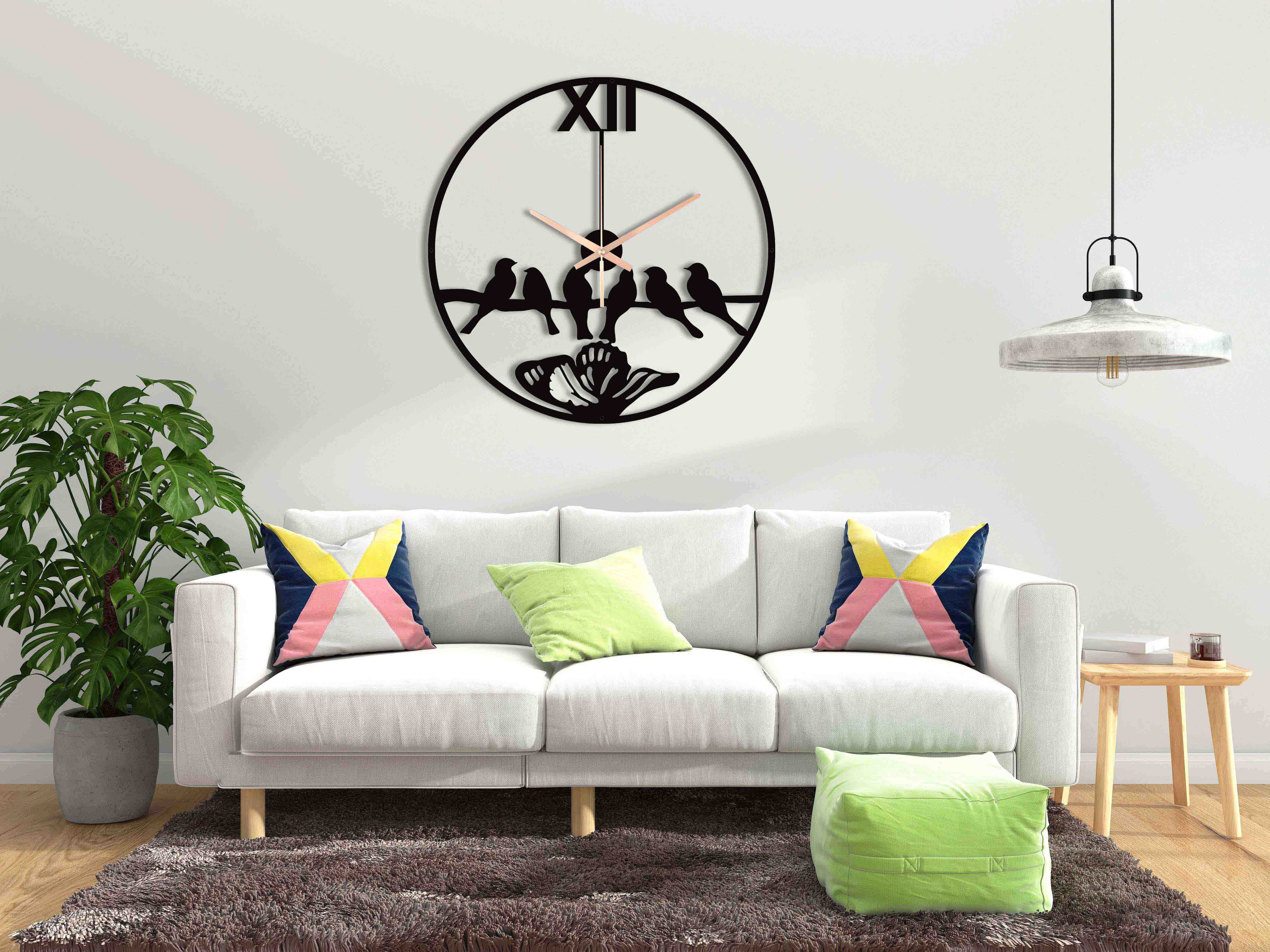 Bird Oversize Wall Clock