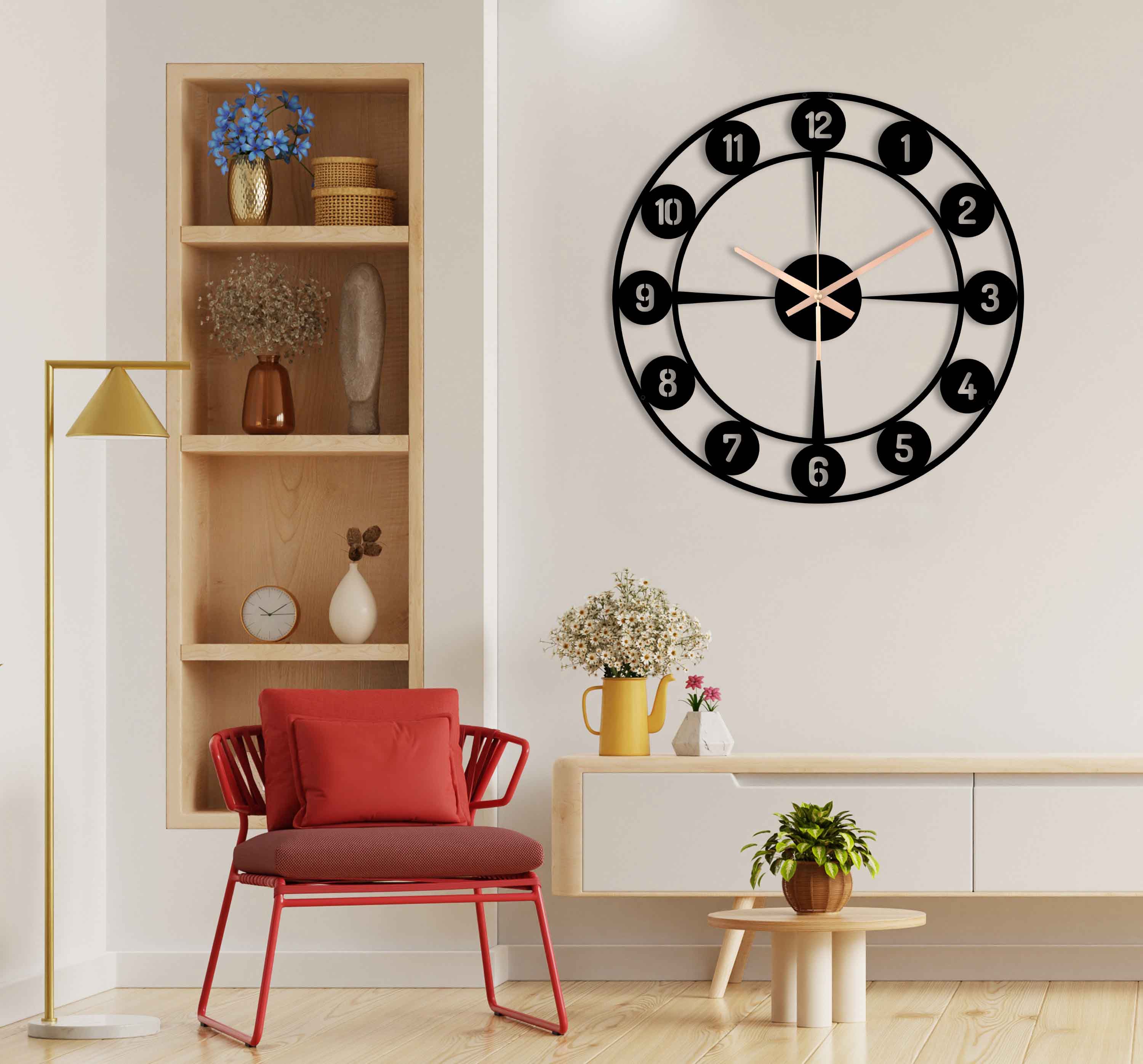 Decorative Clock, Oversized Wall Clock, Metal Wall Clock, Large Farmhouse Clock, Small Wall Clock, Home Decor And Gifts, Clocks For Wall