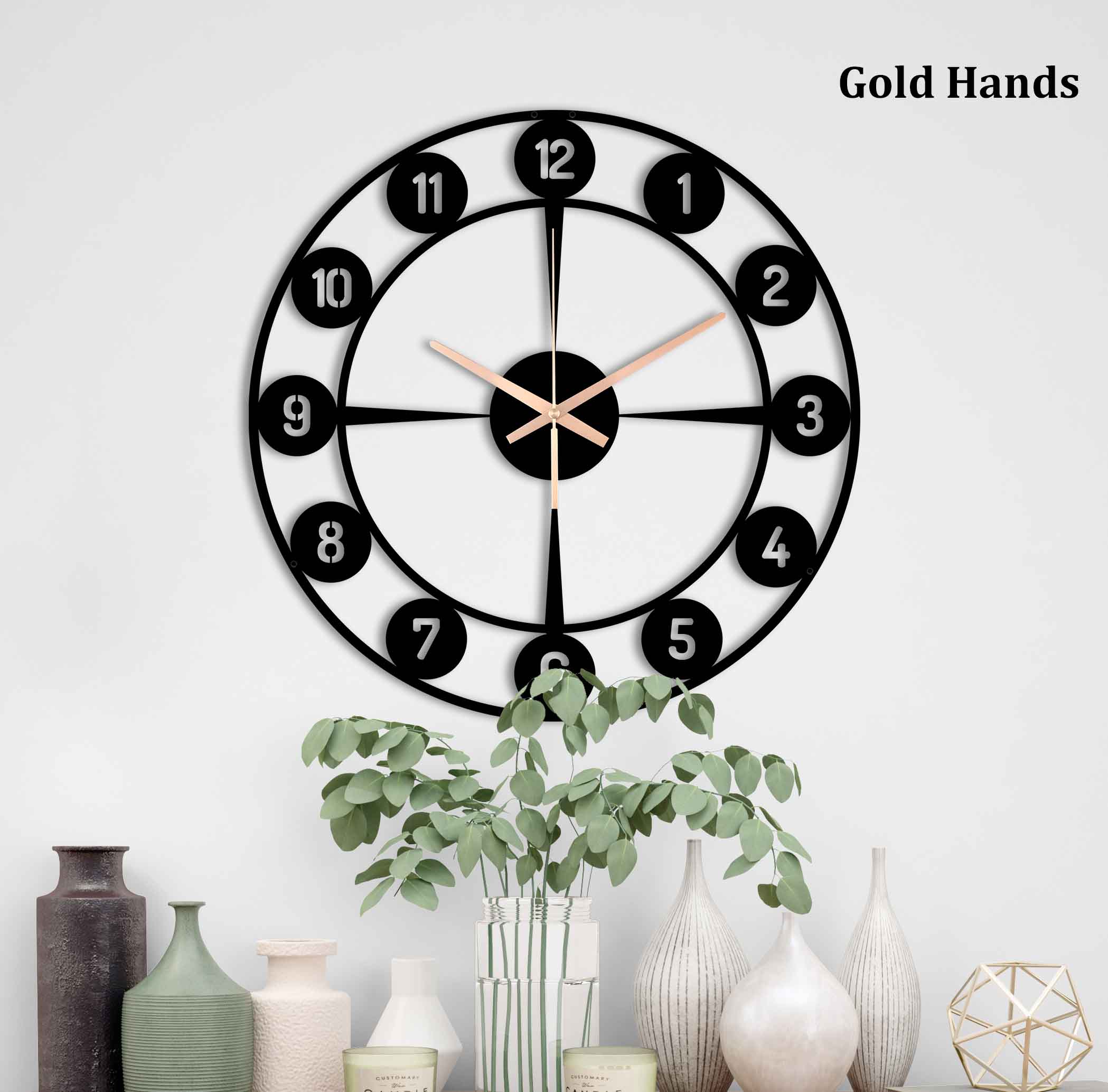 Decorative Clock, Oversized Wall Clock, Metal Wall Clock, Large Farmhouse Clock, Small Wall Clock, Home Decor And Gifts, Clocks For Wall
