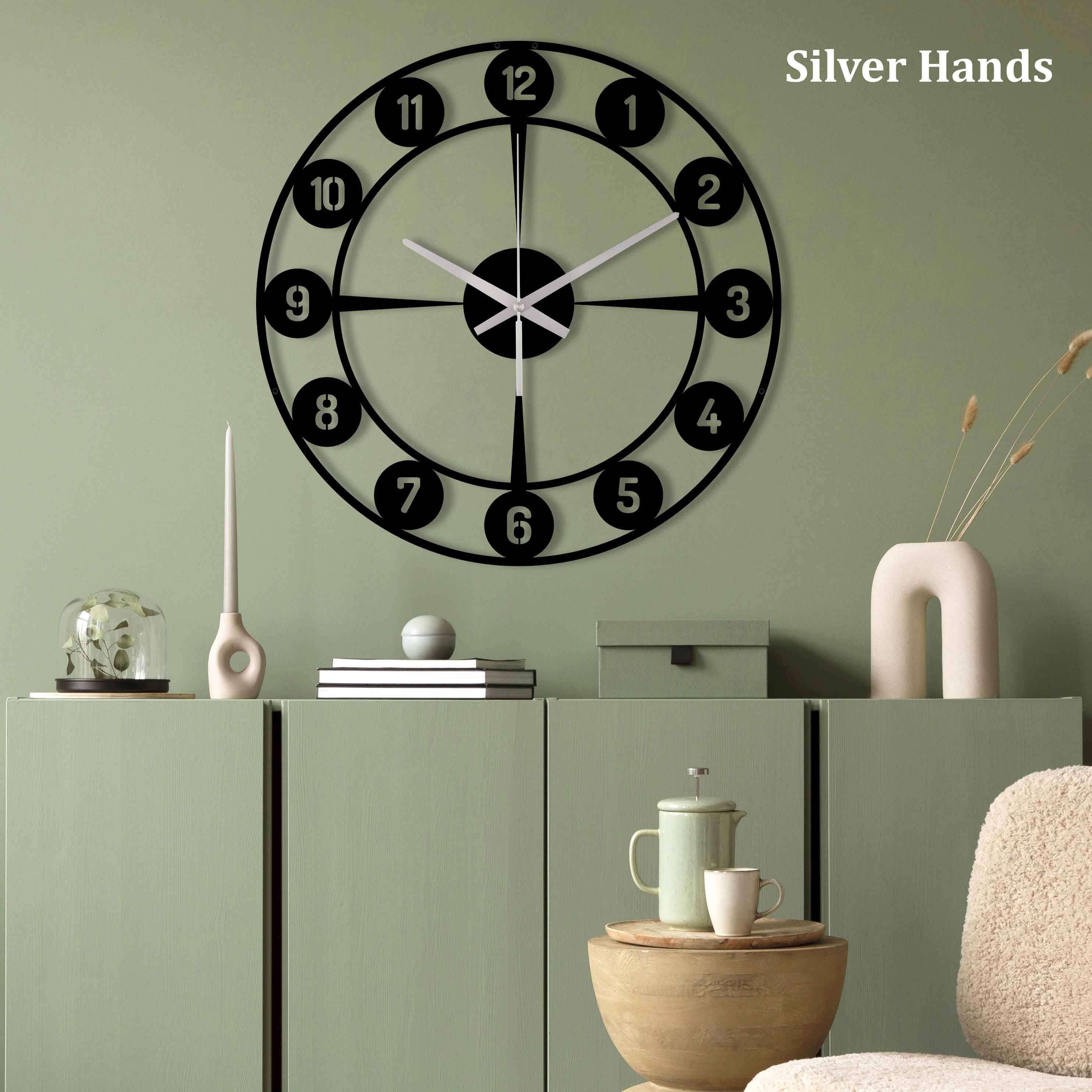 Decorative Clock, Oversized Wall Clock, Metal Wall Clock, Large Farmhouse Clock, Small Wall Clock, Home Decor And Gifts, Clocks For Wall