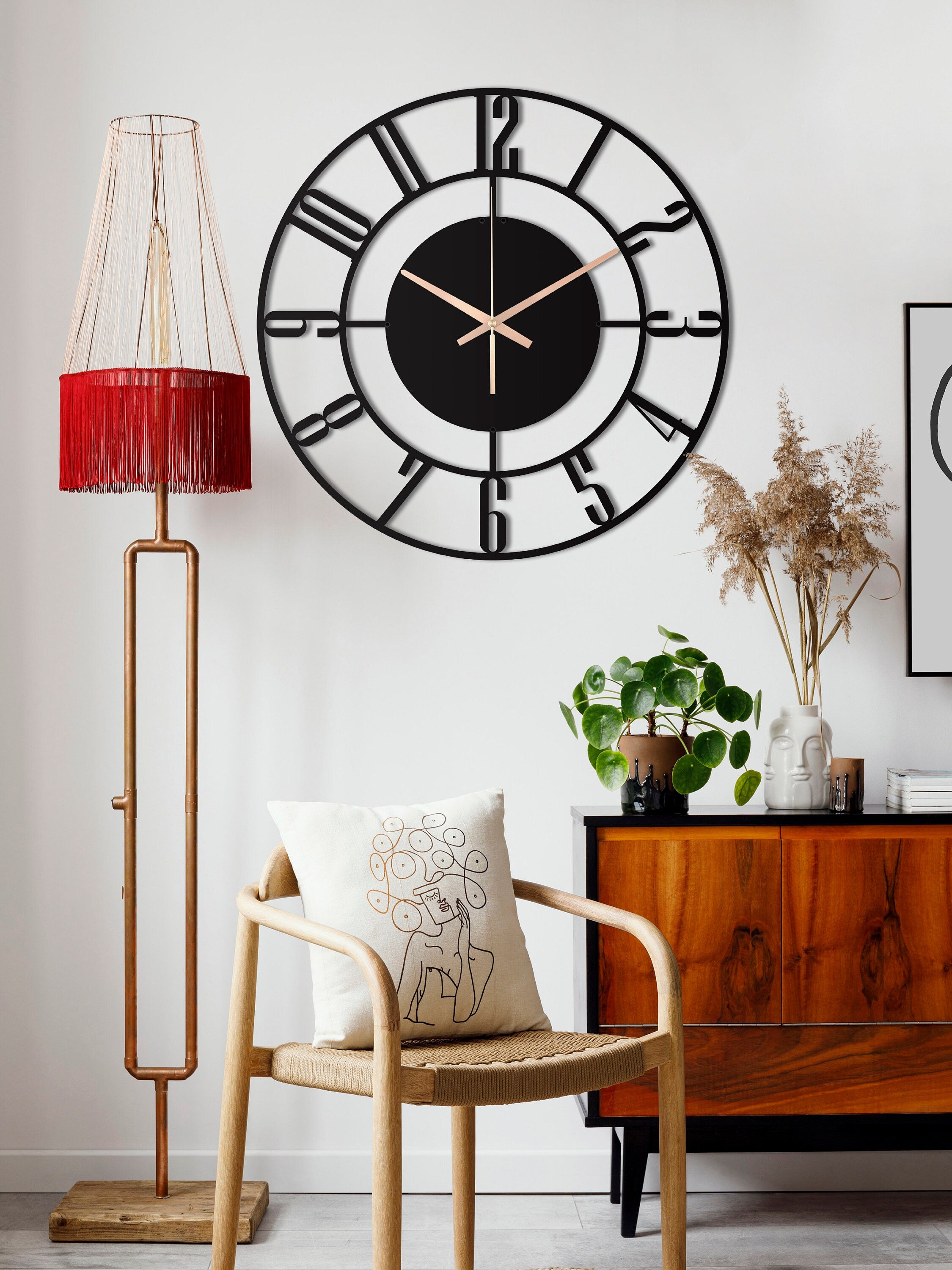 Unique Wall Clock, New Home Gift, Small Wall Clock, Silent Wall Clock, Oversized Wall Clock, Decorative Clocks For Wall, Laser Cut Clock