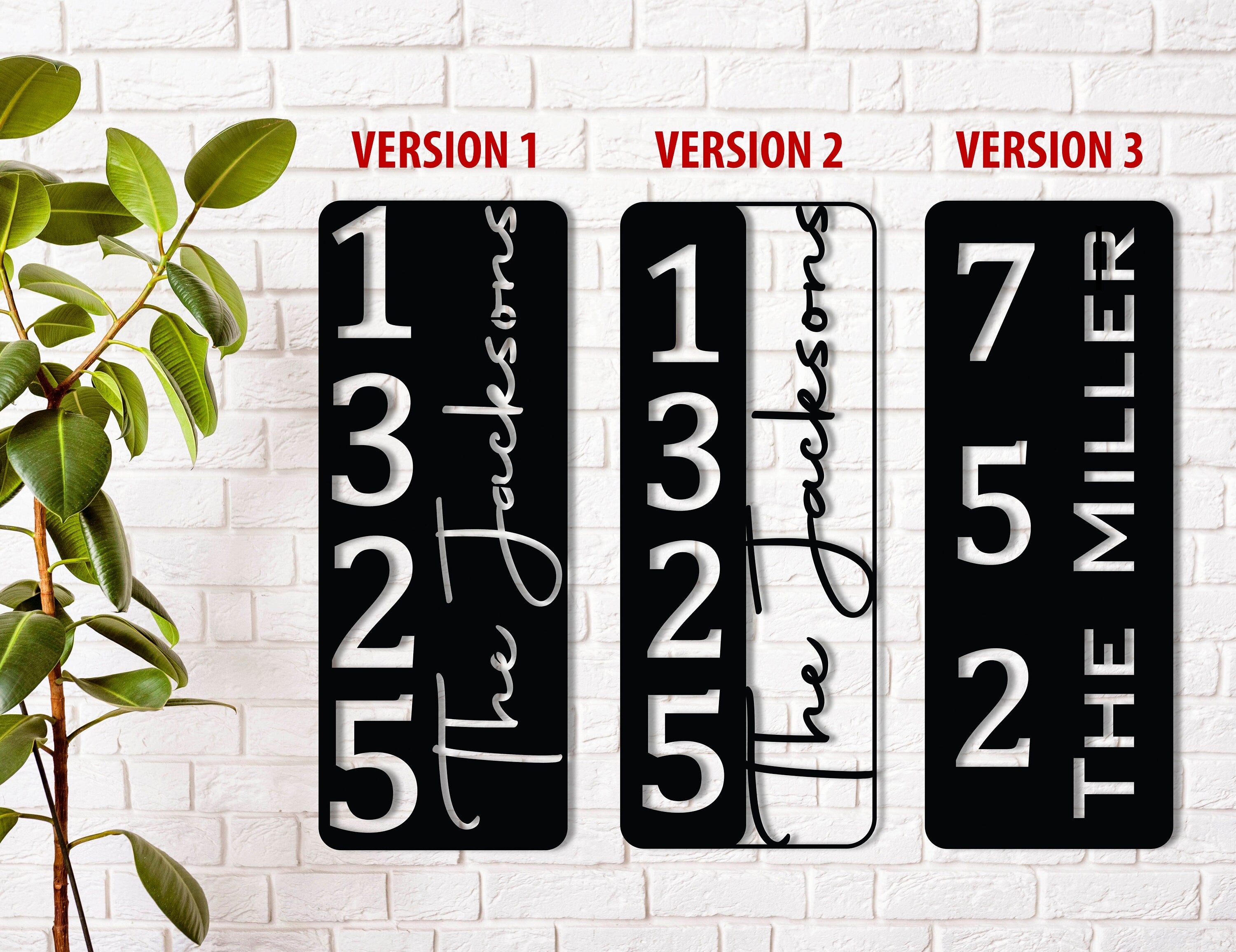 House Name Numbers Signs, Door Numbers Plaques, Custom Wall Decor, Outdoor Home Decor, Metal Custom Decor, Personalized Art