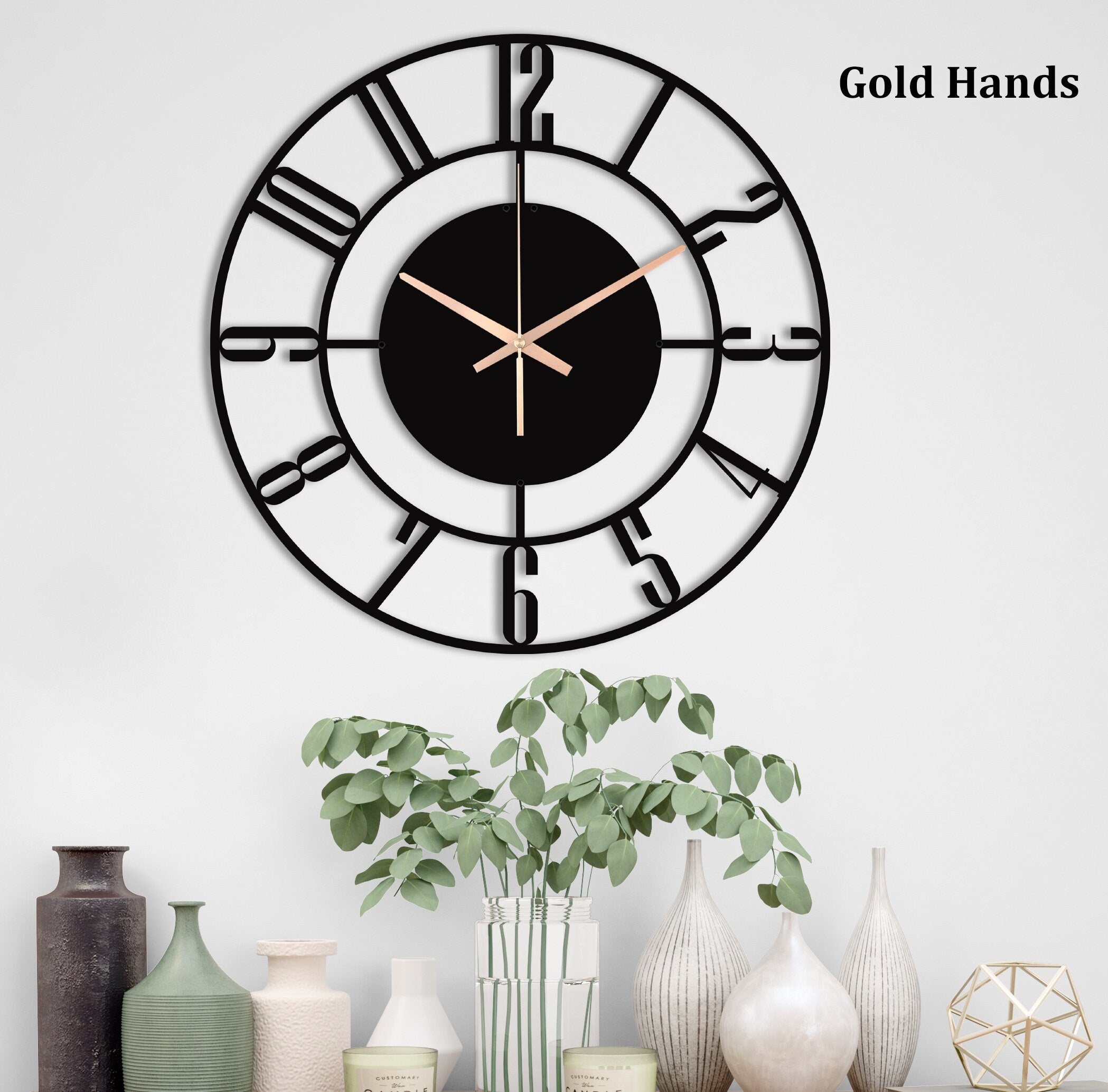 Unique Wall Clock, New Home Gift, Small Wall Clock, Silent Wall Clock, Oversized Wall Clock, Decorative Clocks For Wall, Laser Cut Clock