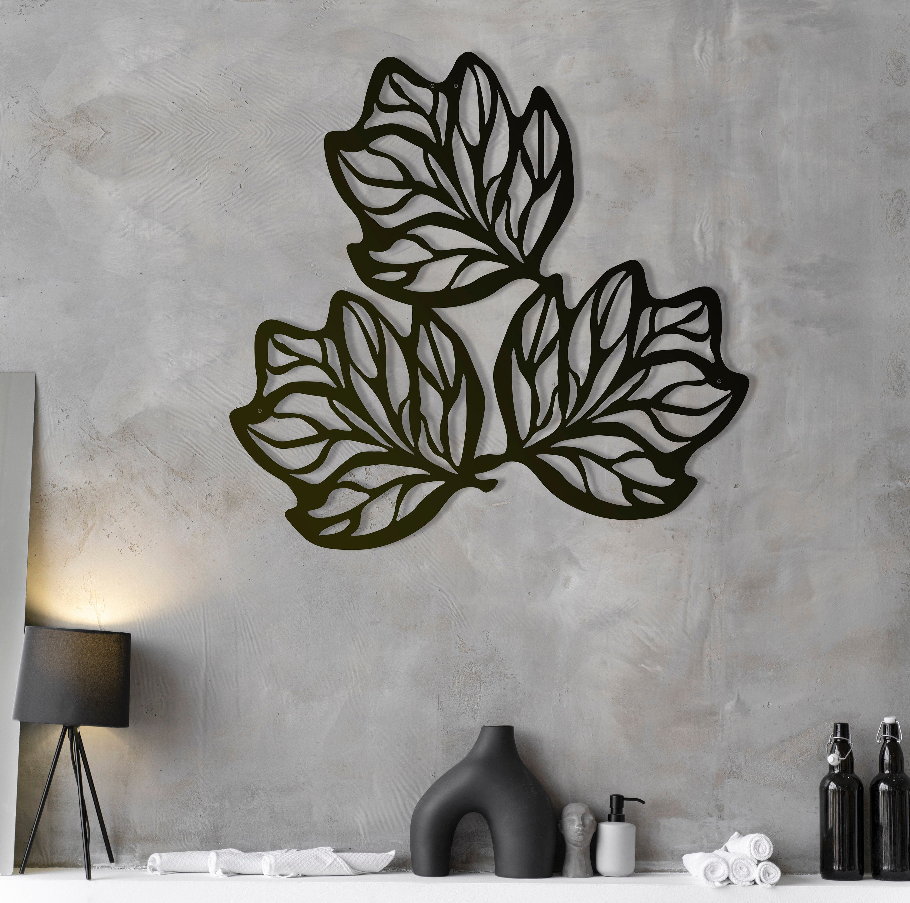 Leaves Metal Wall Decor, Autumn Wall Decor, Oversized Room Wall Decor, Farmhouse Wall Hangings Decor, Mother Gift