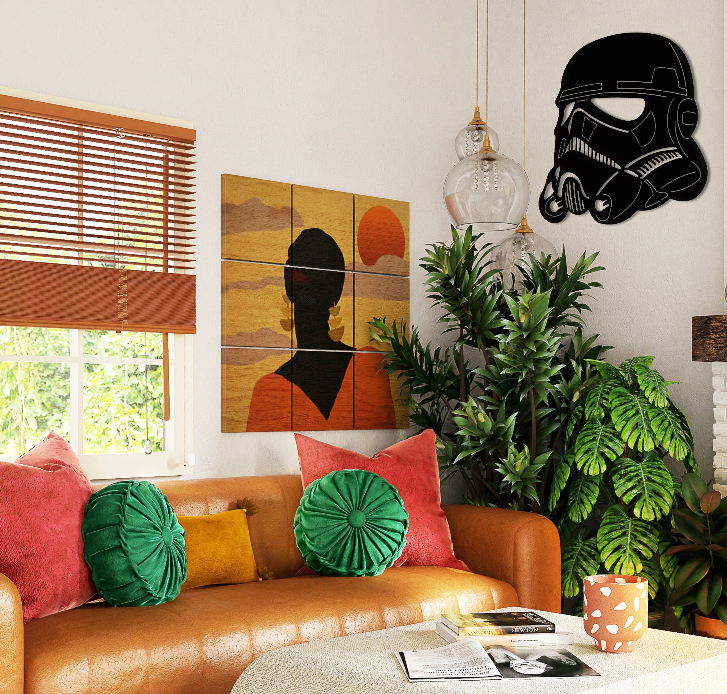 Darth Vader Helmet Decor, Black Wall Decor, Metal Playroom Wall Art, Playroom Wall Decor, Game Room Wall Decor, Living Room Wall Decor