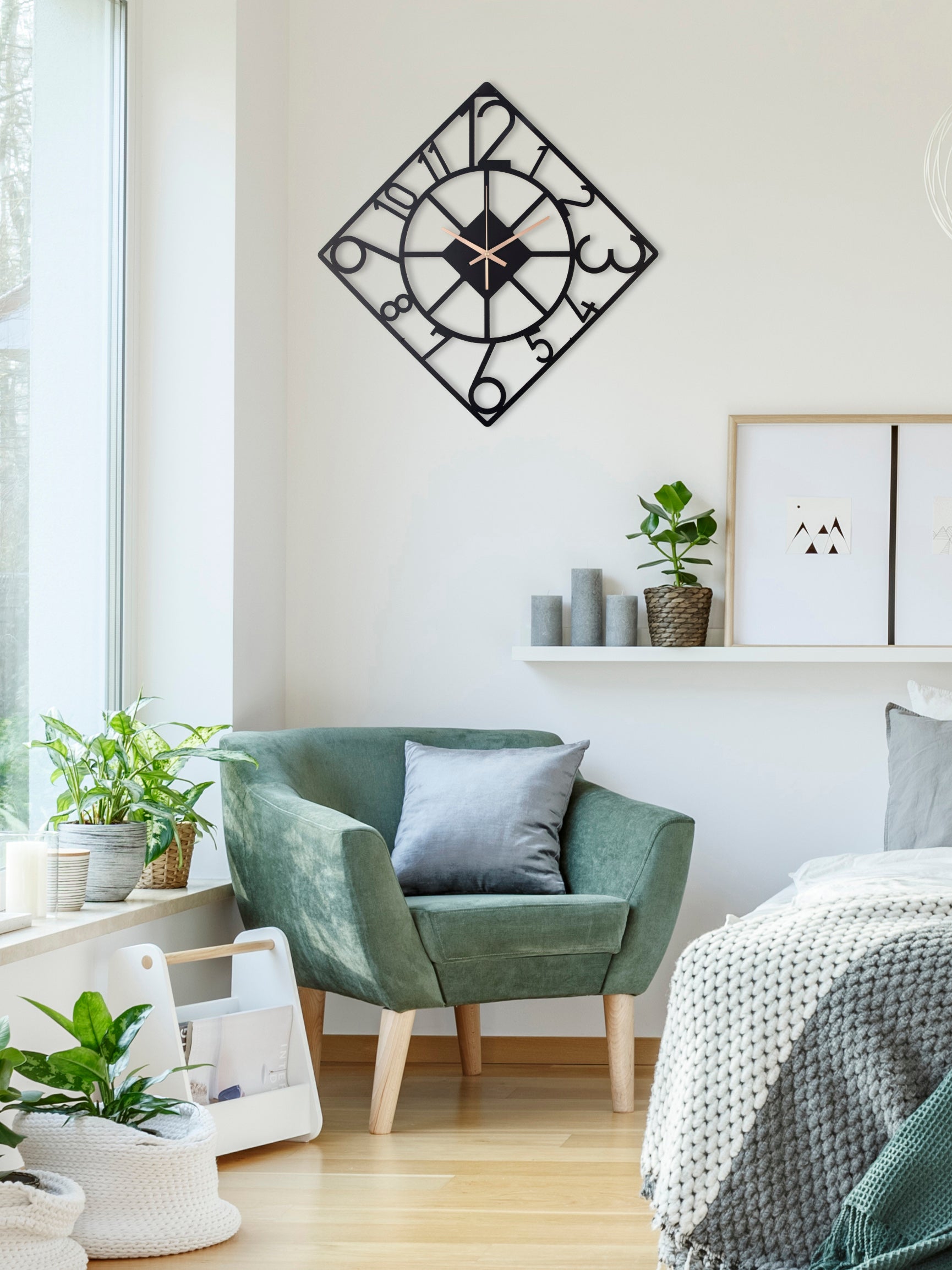Square Oversize Wall Clock