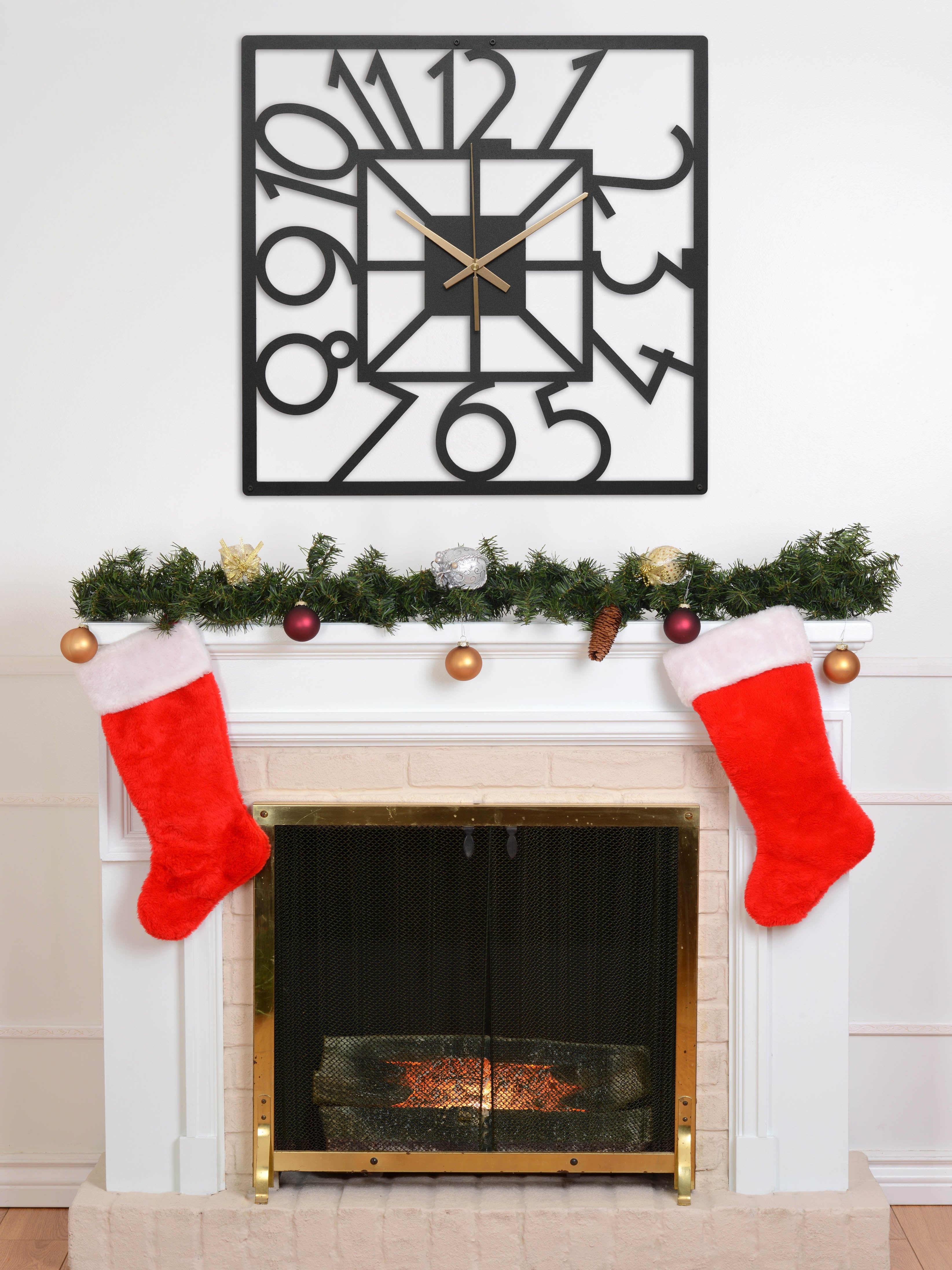 Square Wall Clock With Numbers