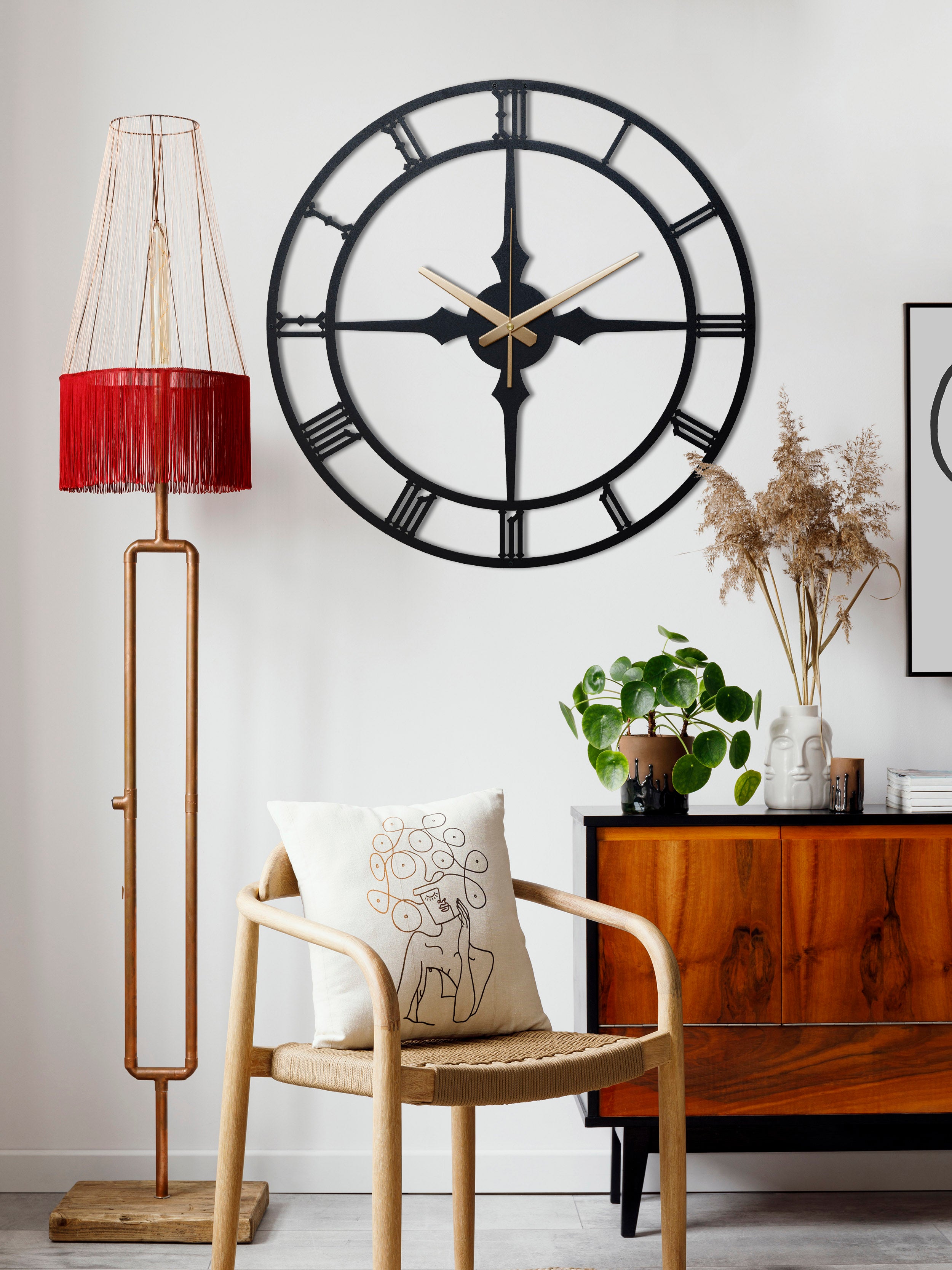 Unique Metal Wall Clock