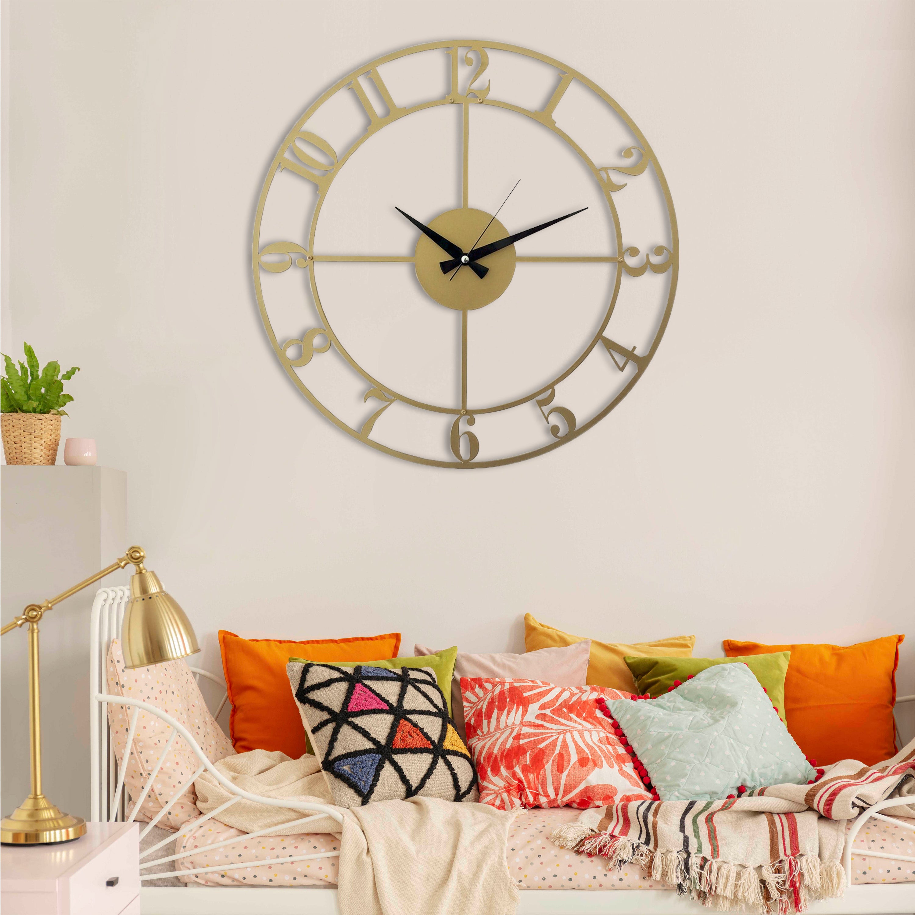 Modern Gold Wall Clock