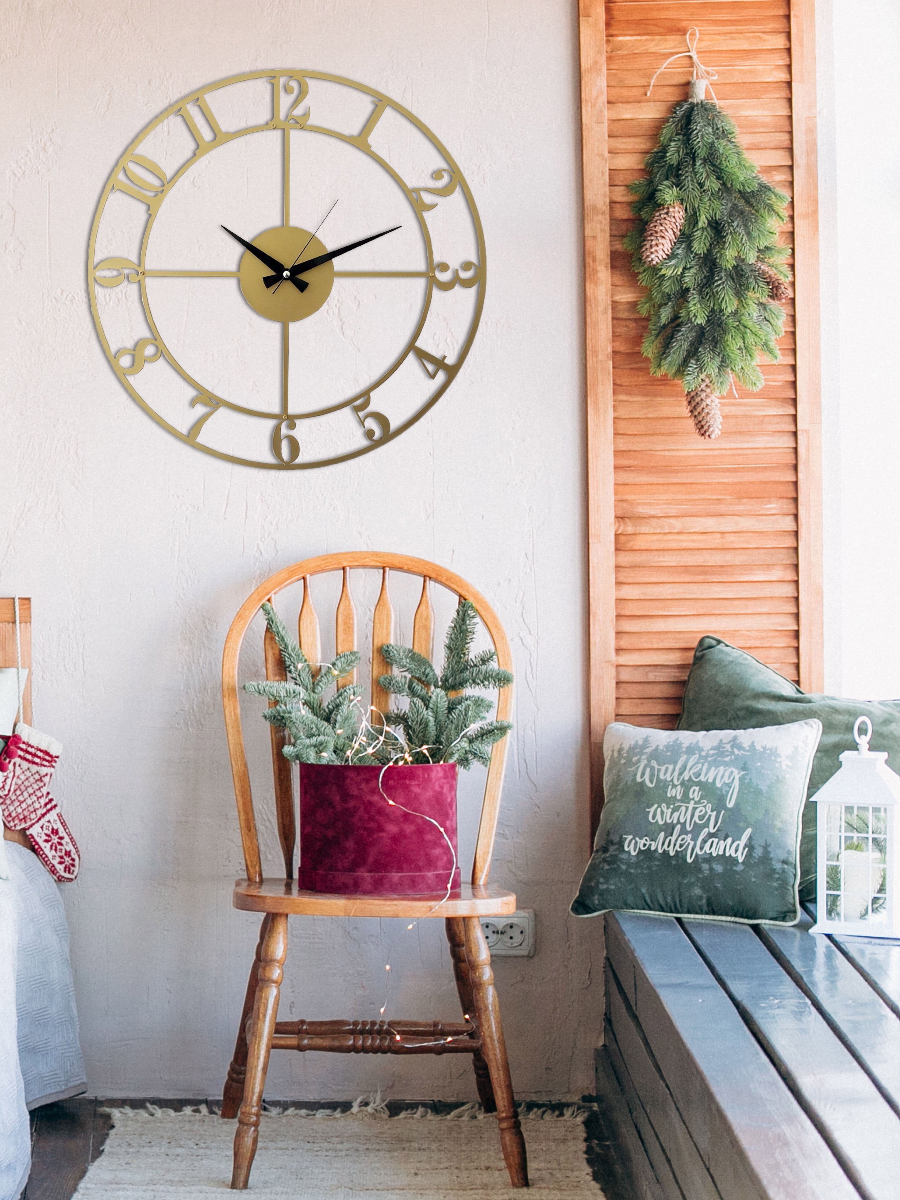 Modern Gold Wall Clock