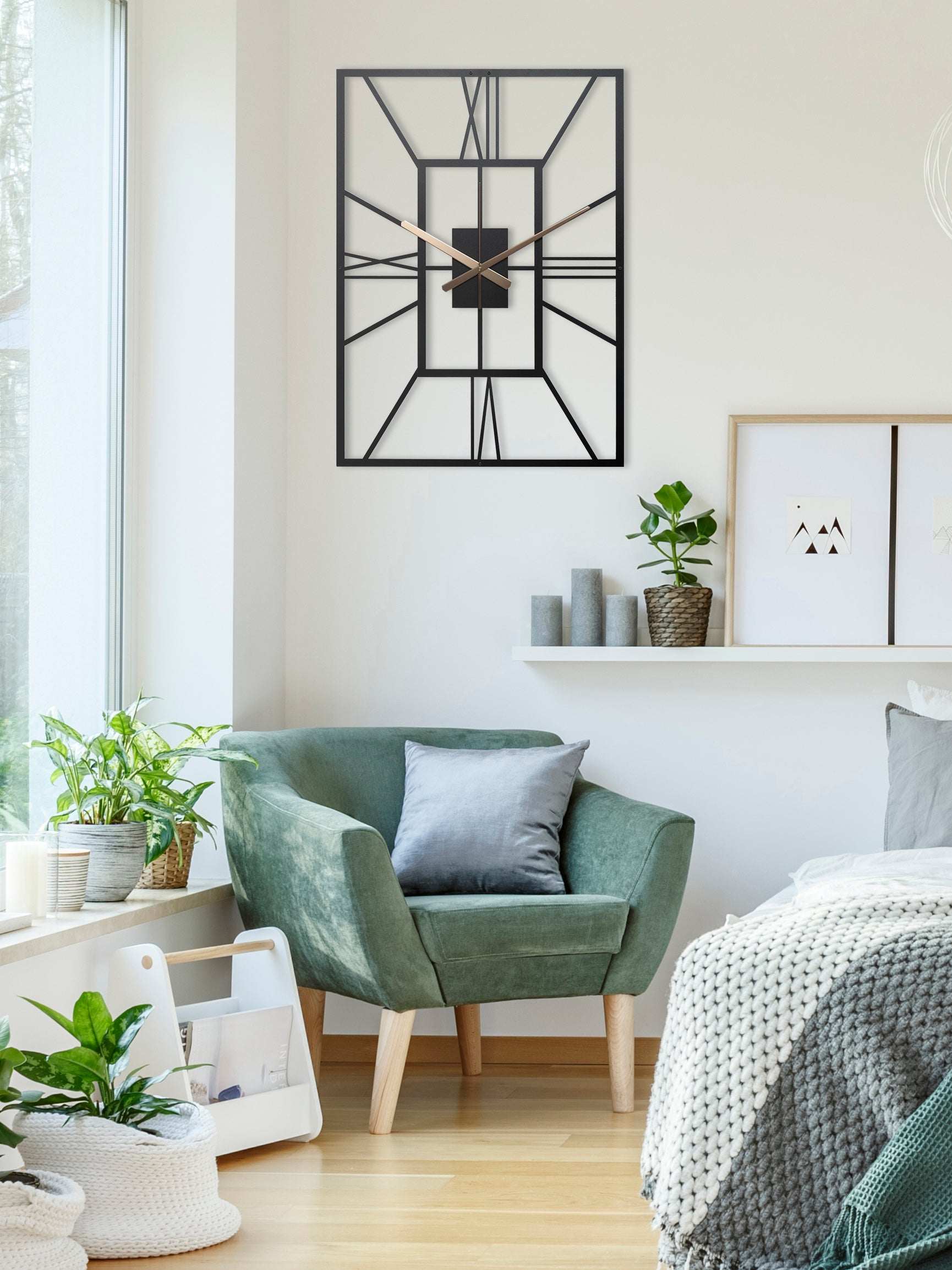 Rectangular Oversize Wall Clock