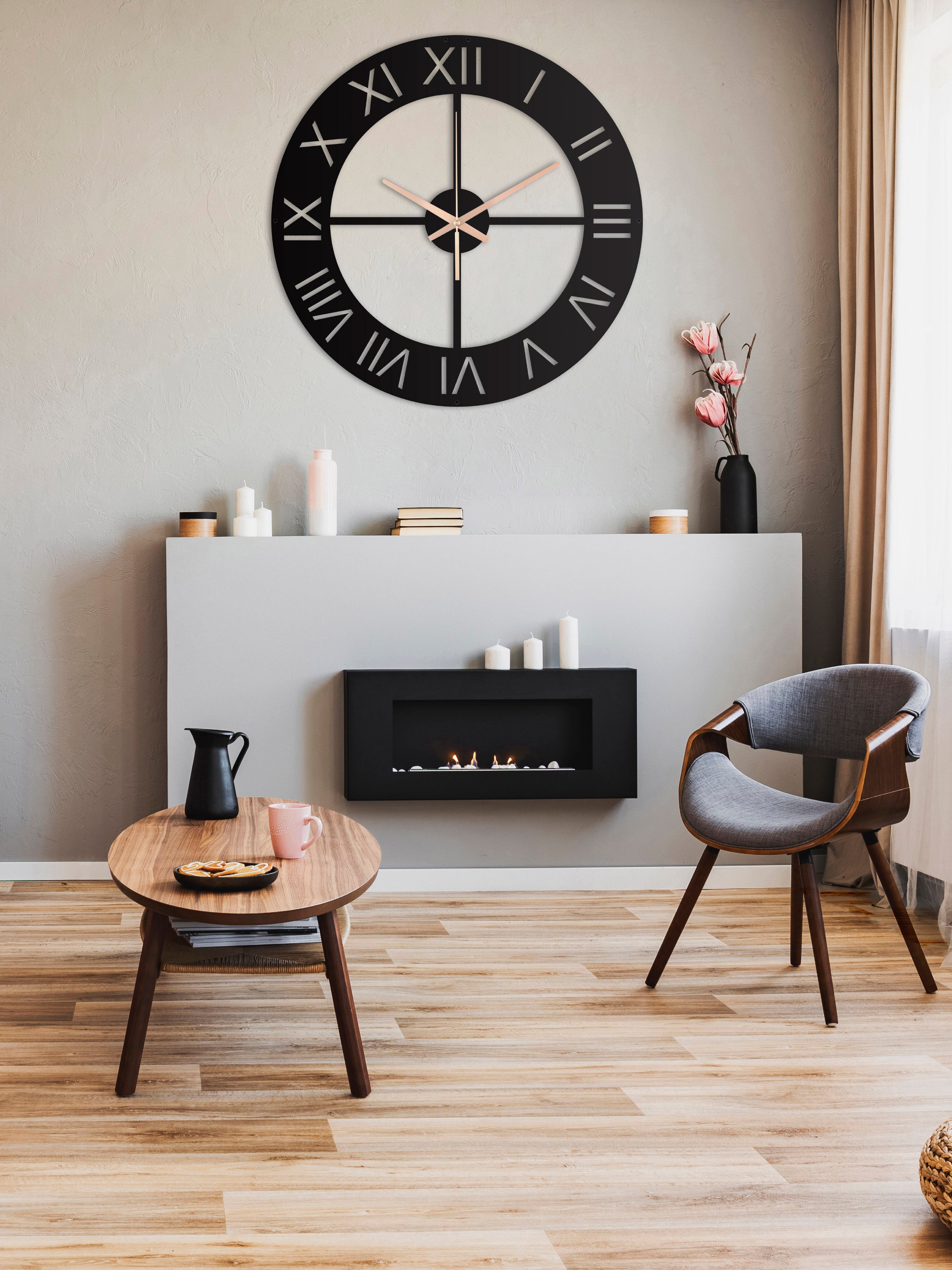 Roman Number Wall Clock