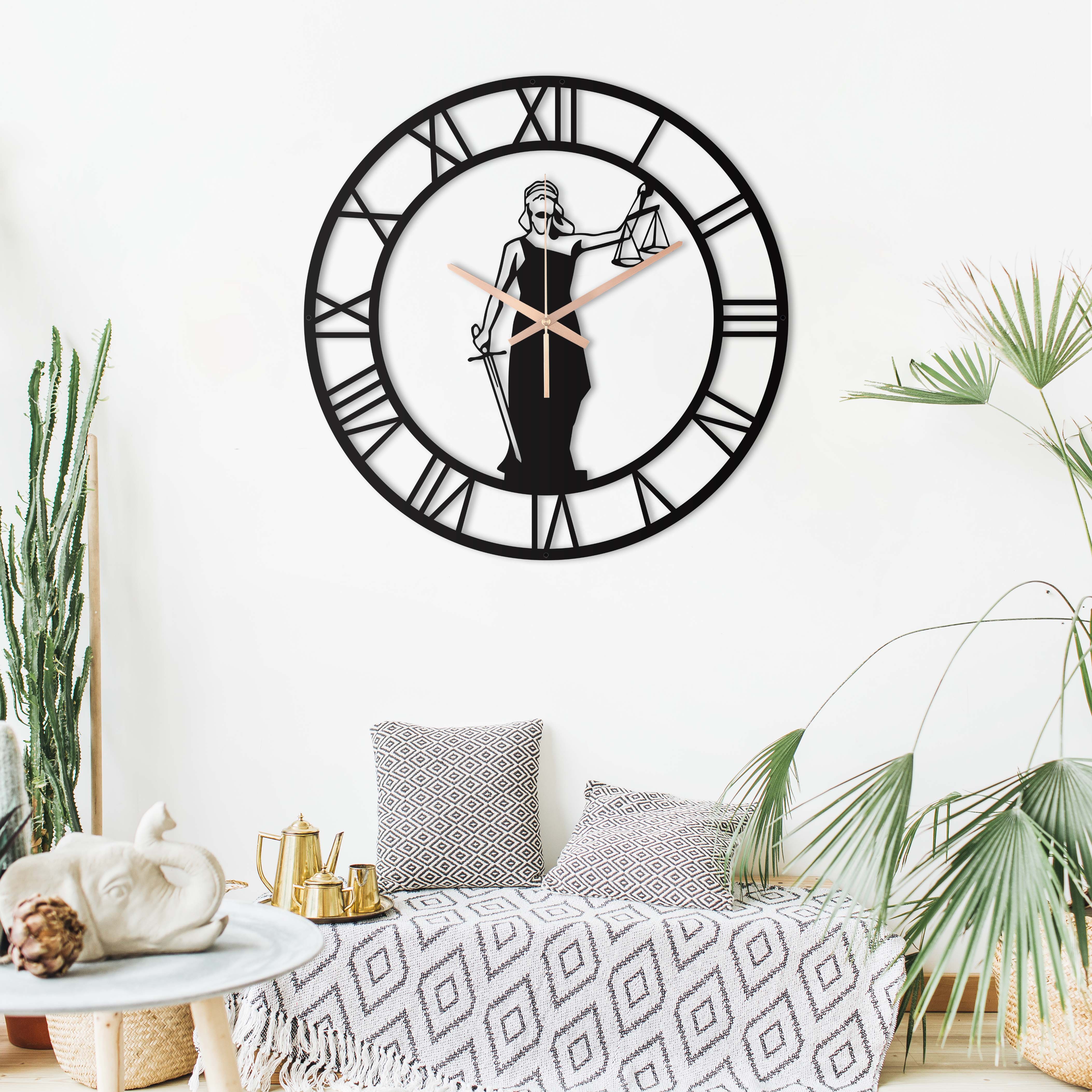 Unique Justice Themed Wall Clock