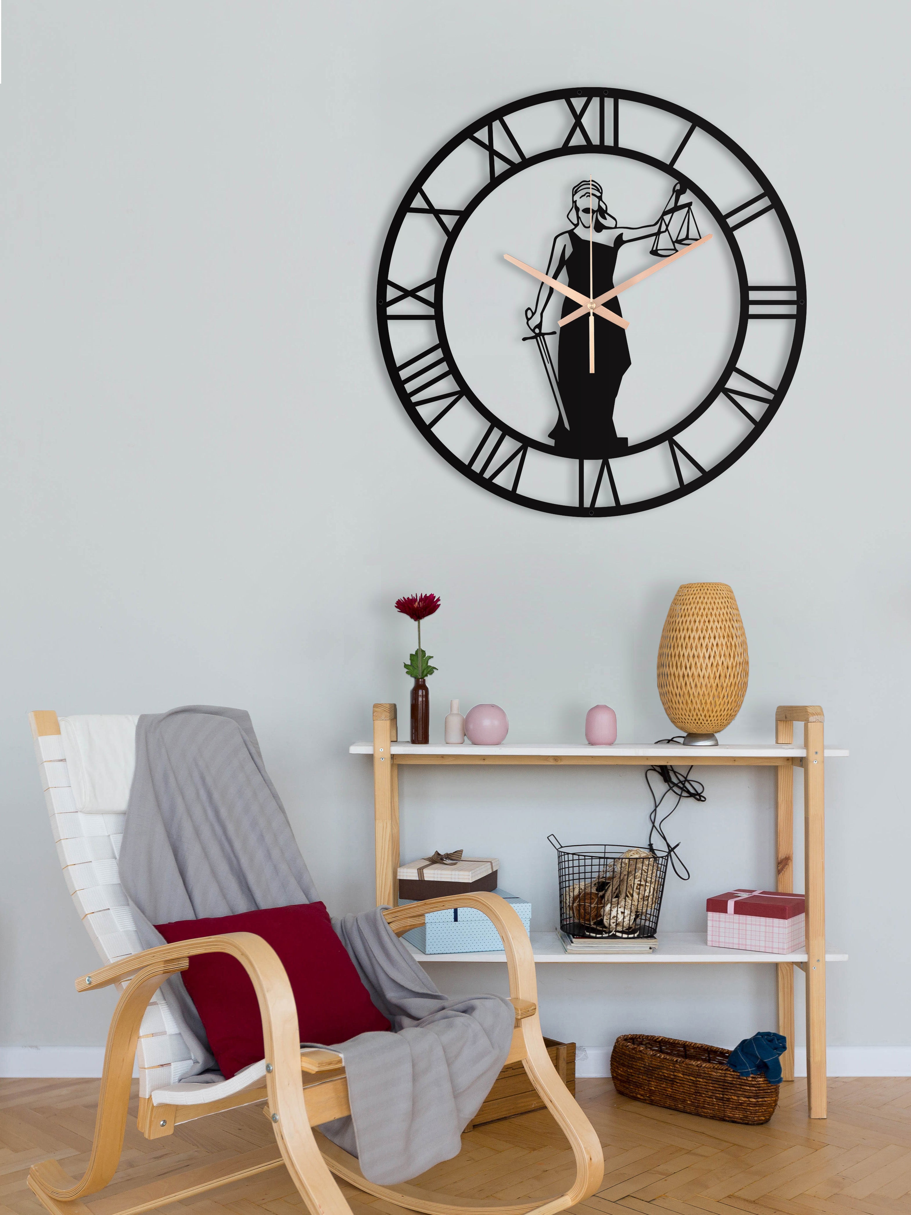 Unique Justice Themed Wall Clock