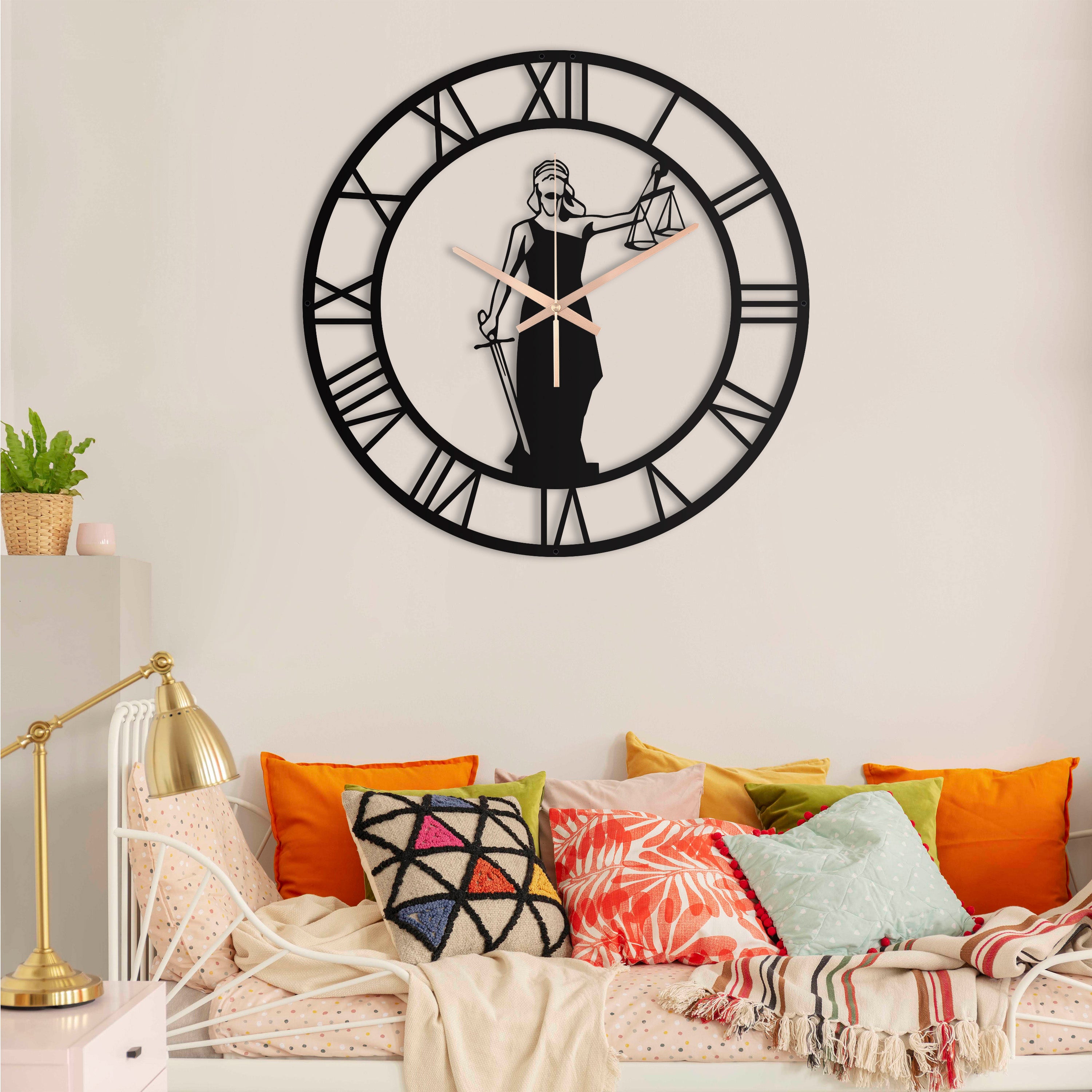 Unique Justice Themed Wall Clock