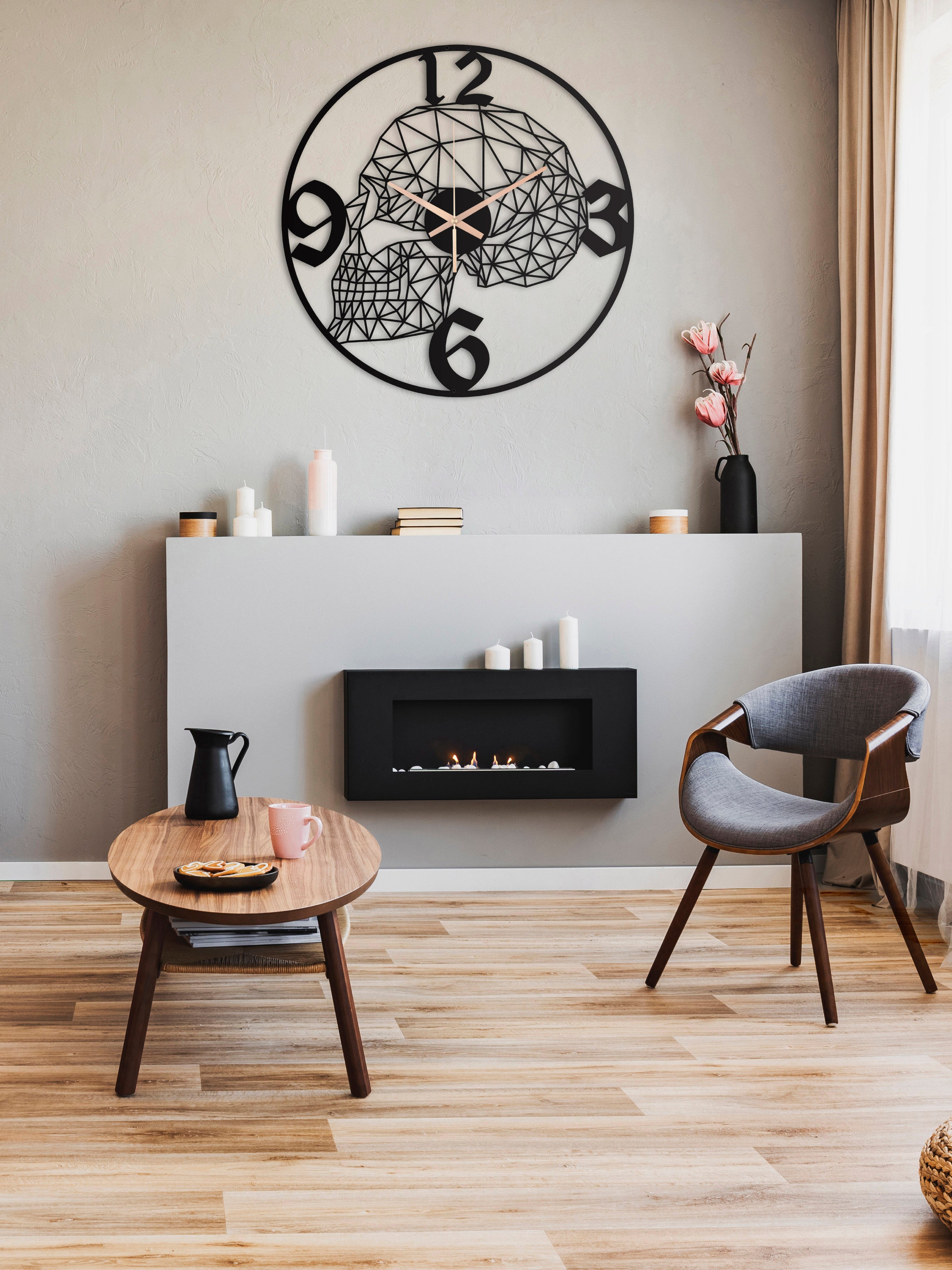 Skull Oversize Wall Clock
