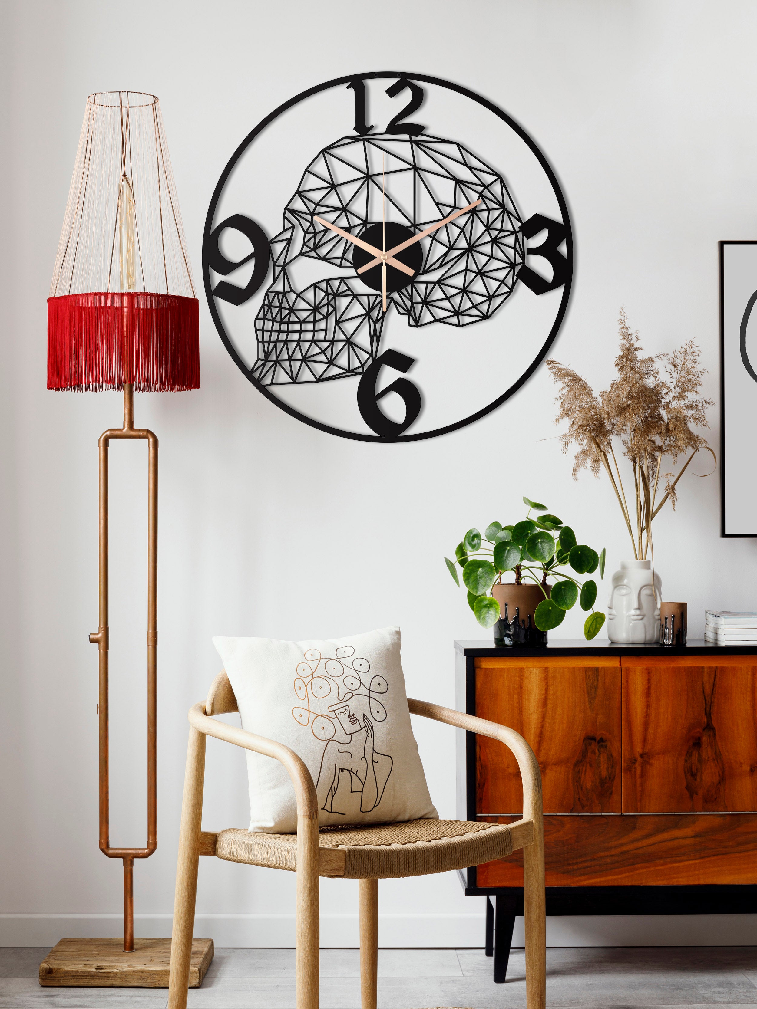 Skull Oversize Wall Clock