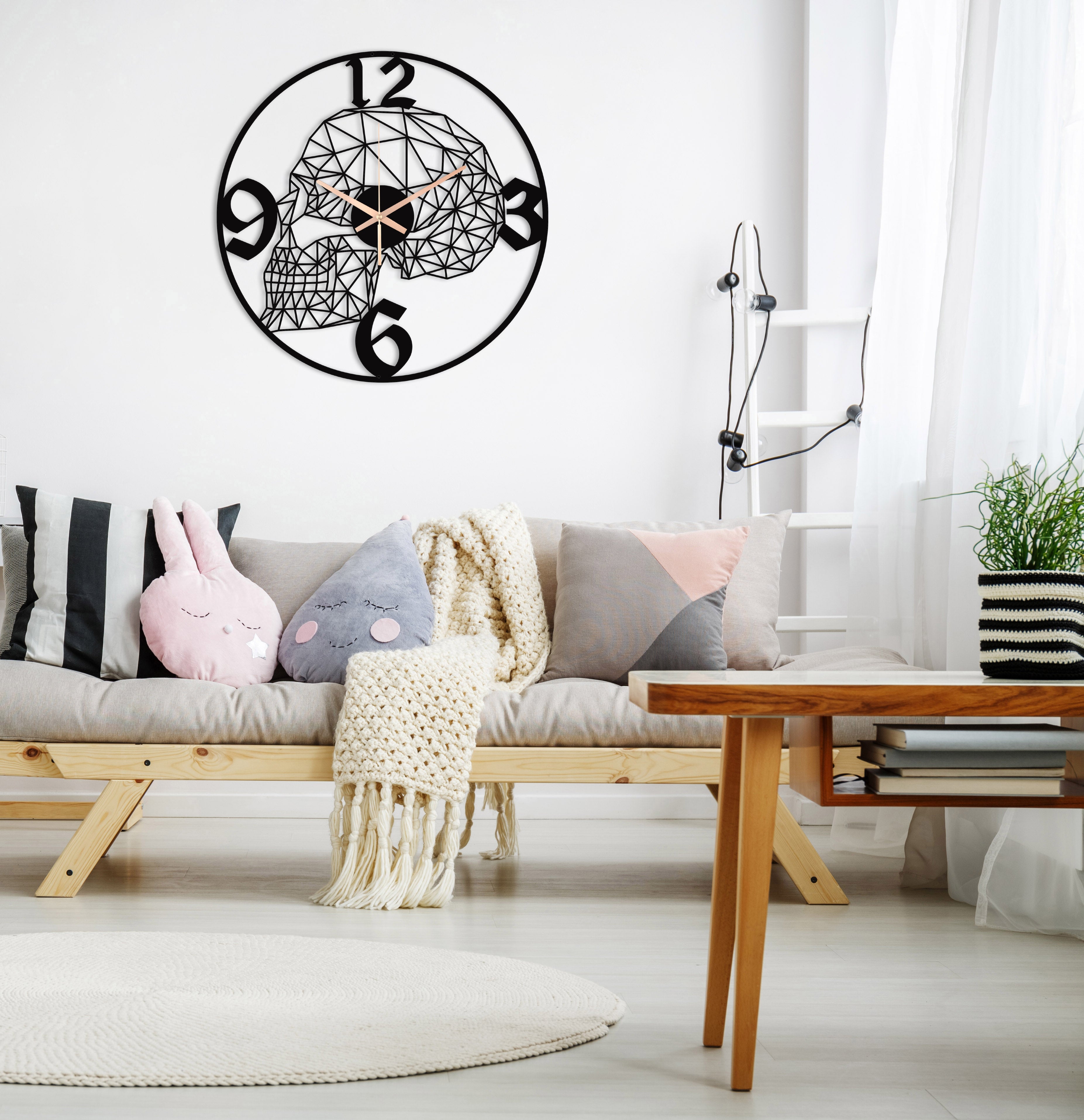 Skull Oversize Wall Clock
