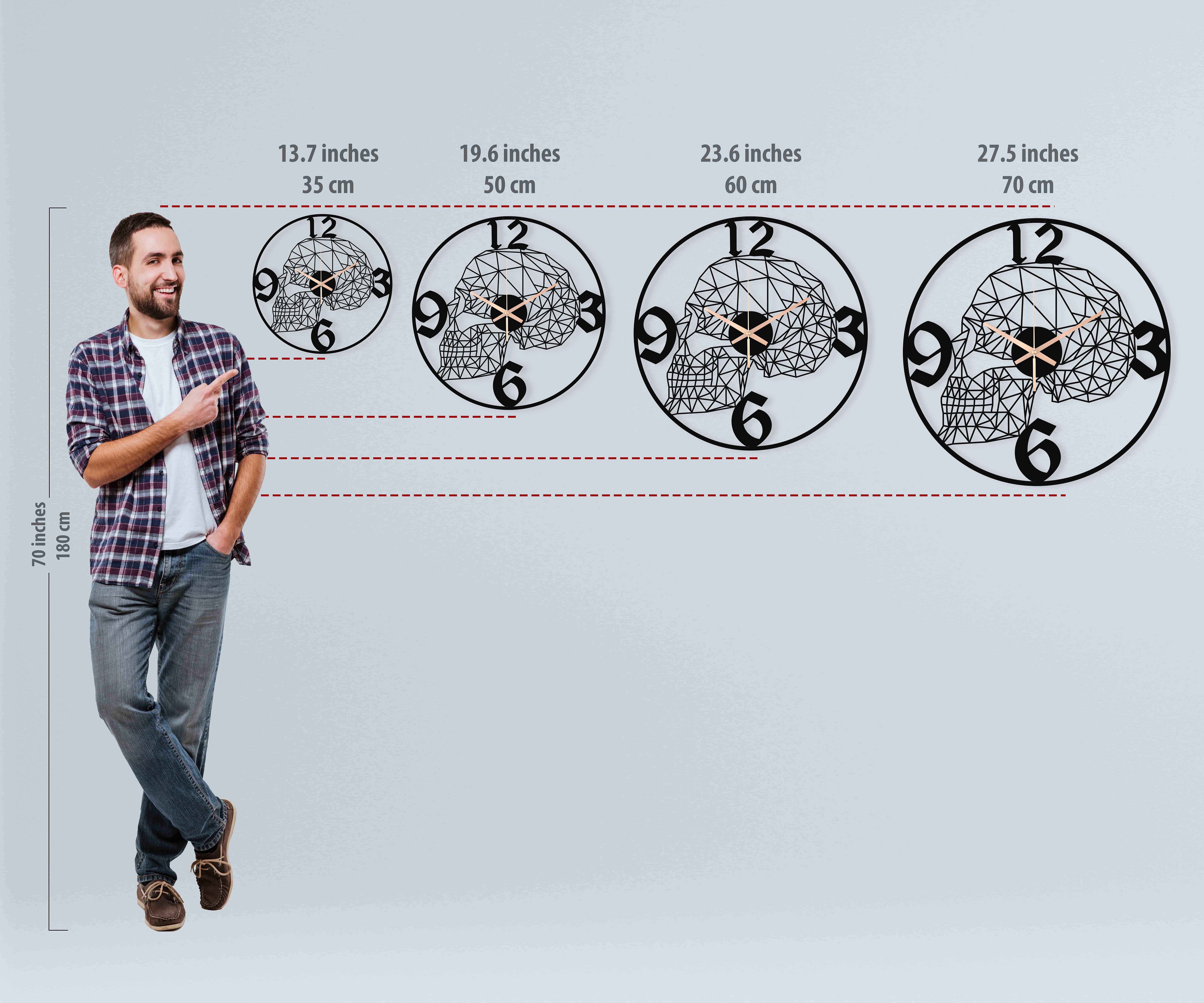 Skull Oversize Wall Clock