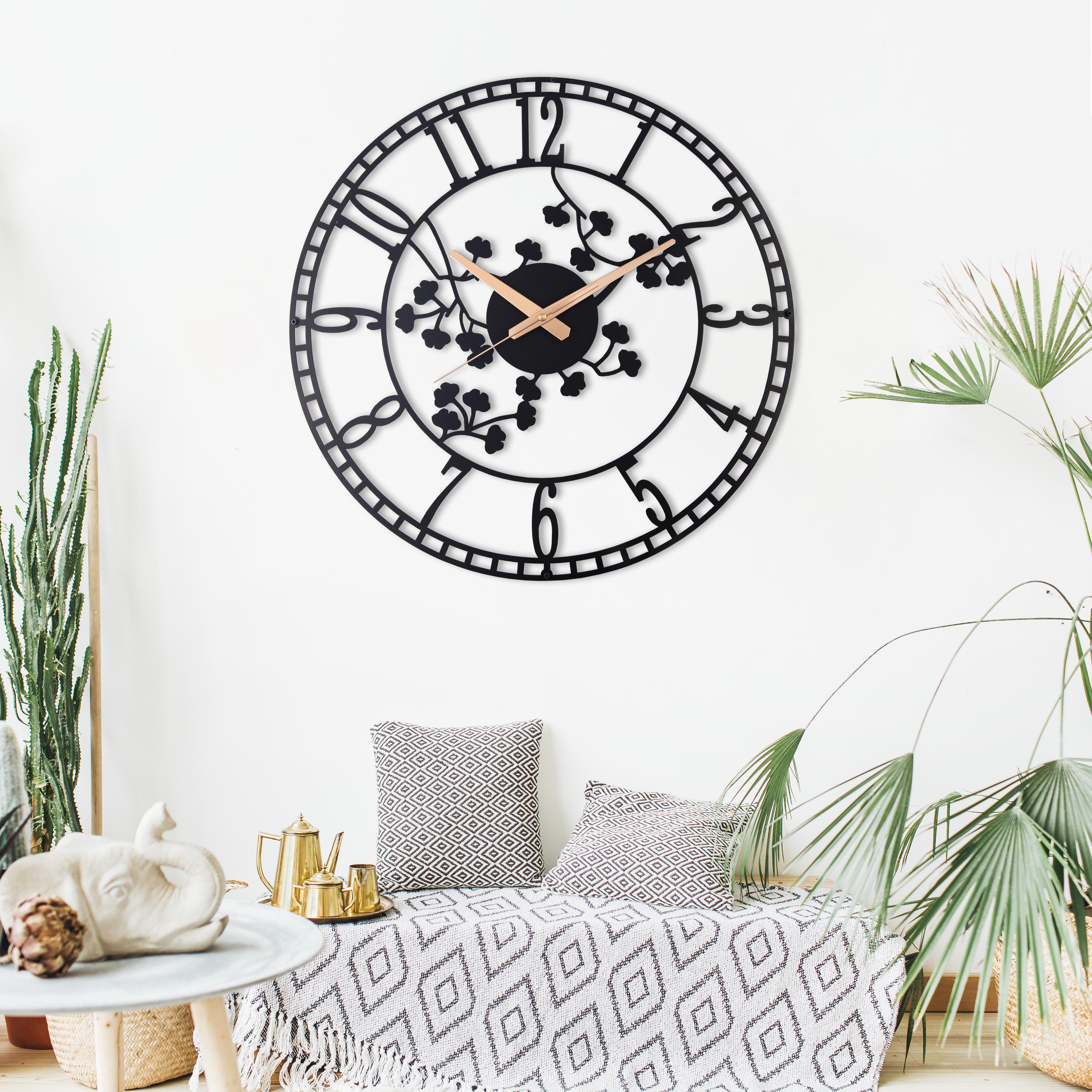 Flowers Wall Clock