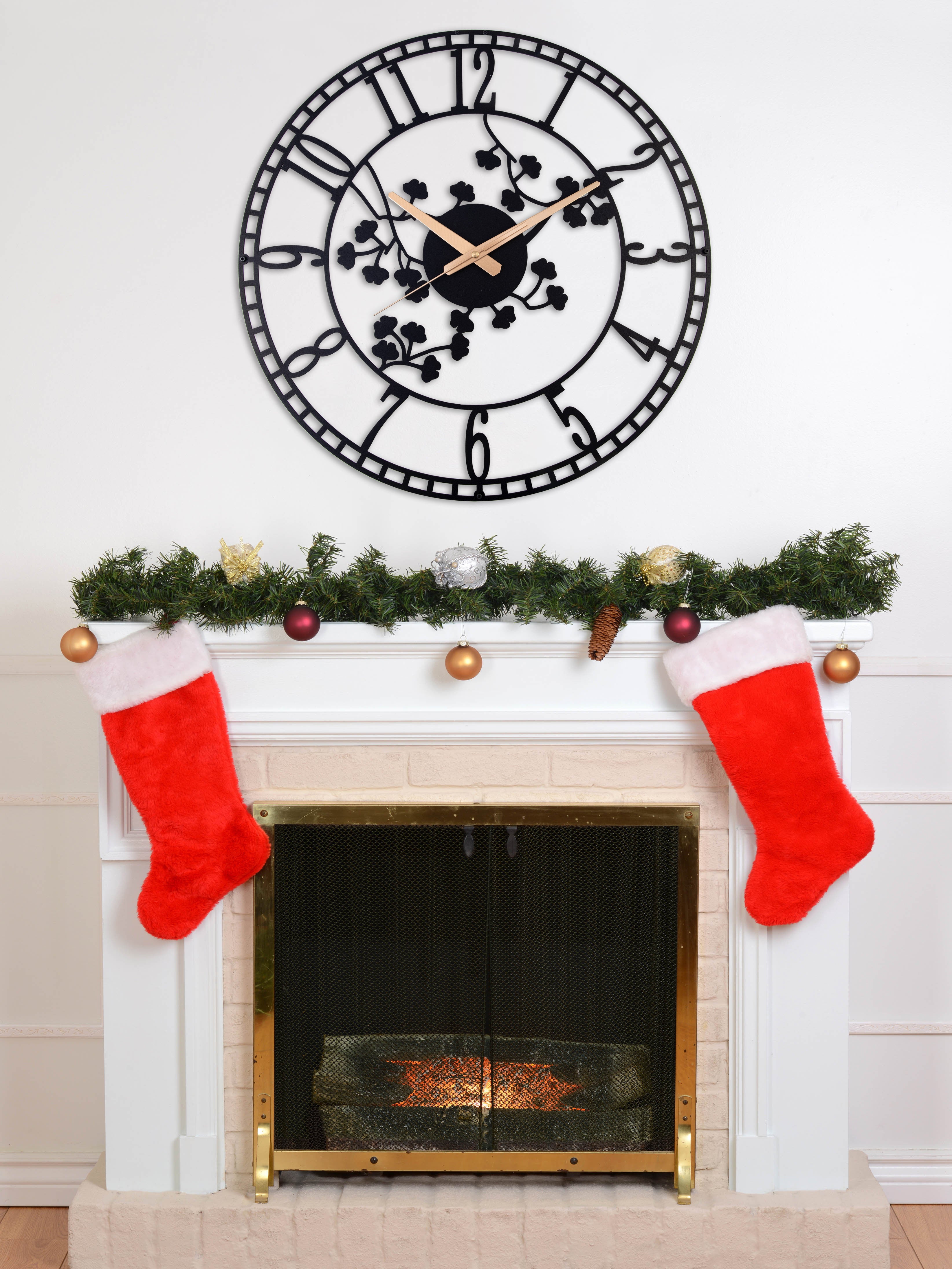 Flowers Wall Clock