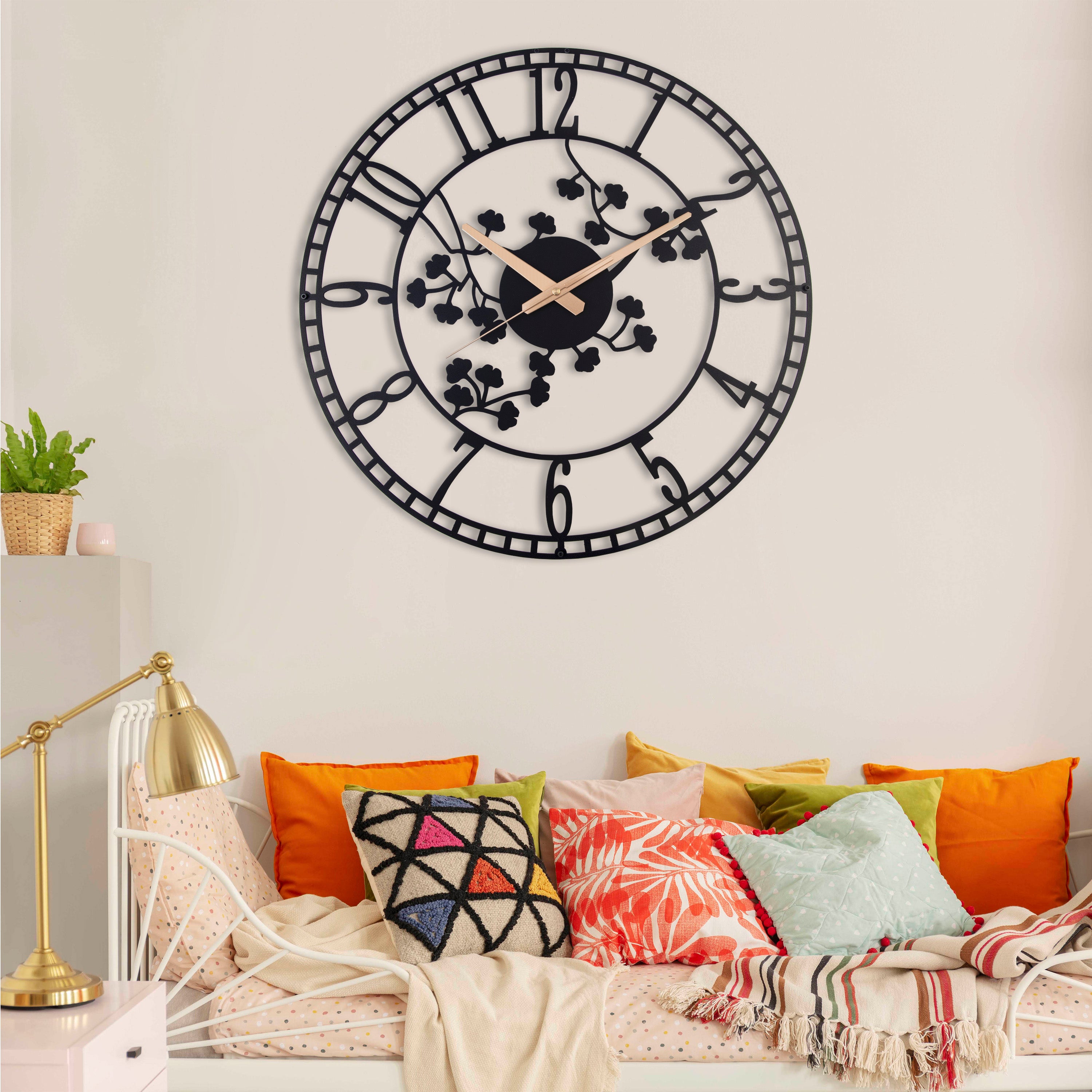 Flowers Wall Clock