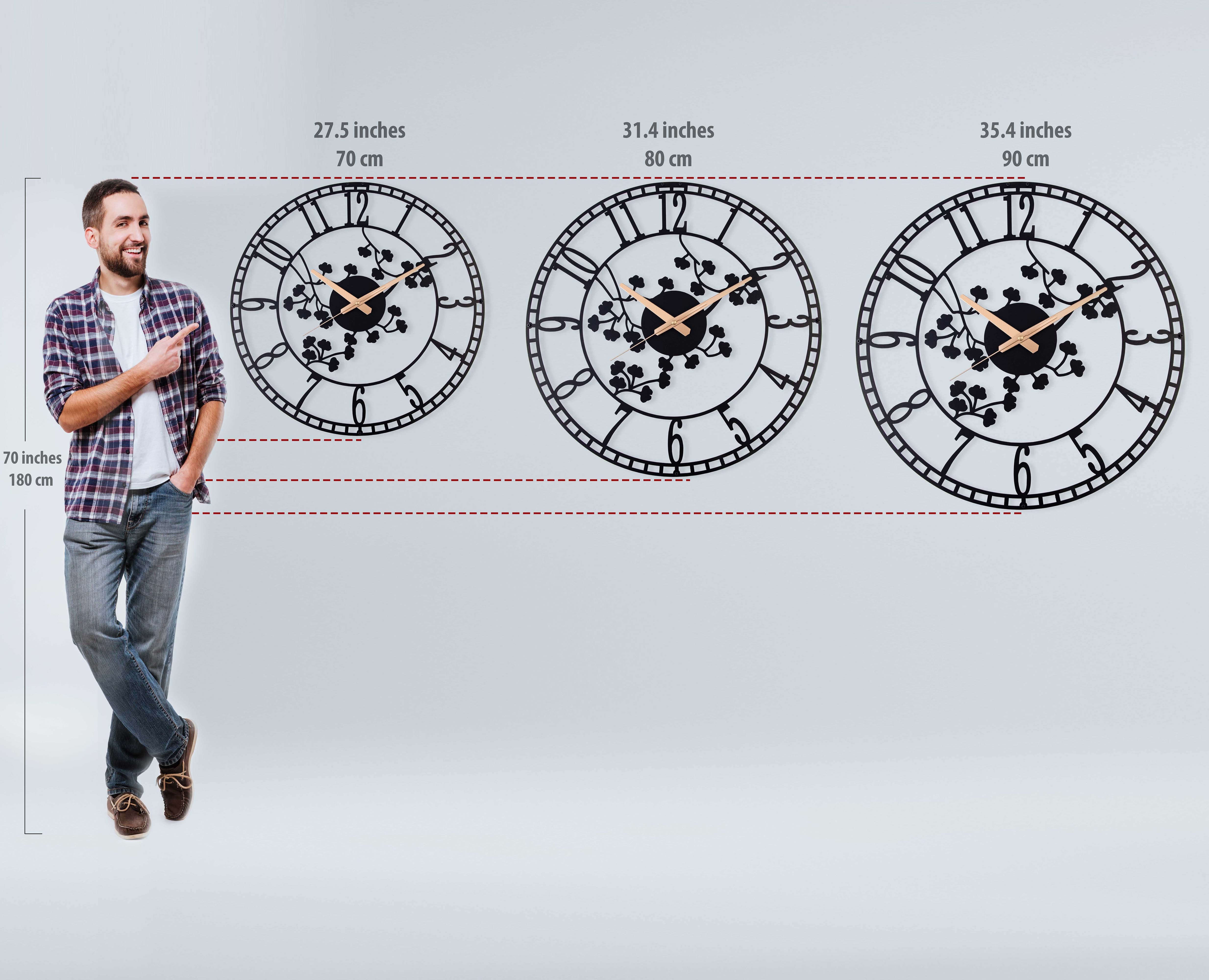Flowers Wall Clock
