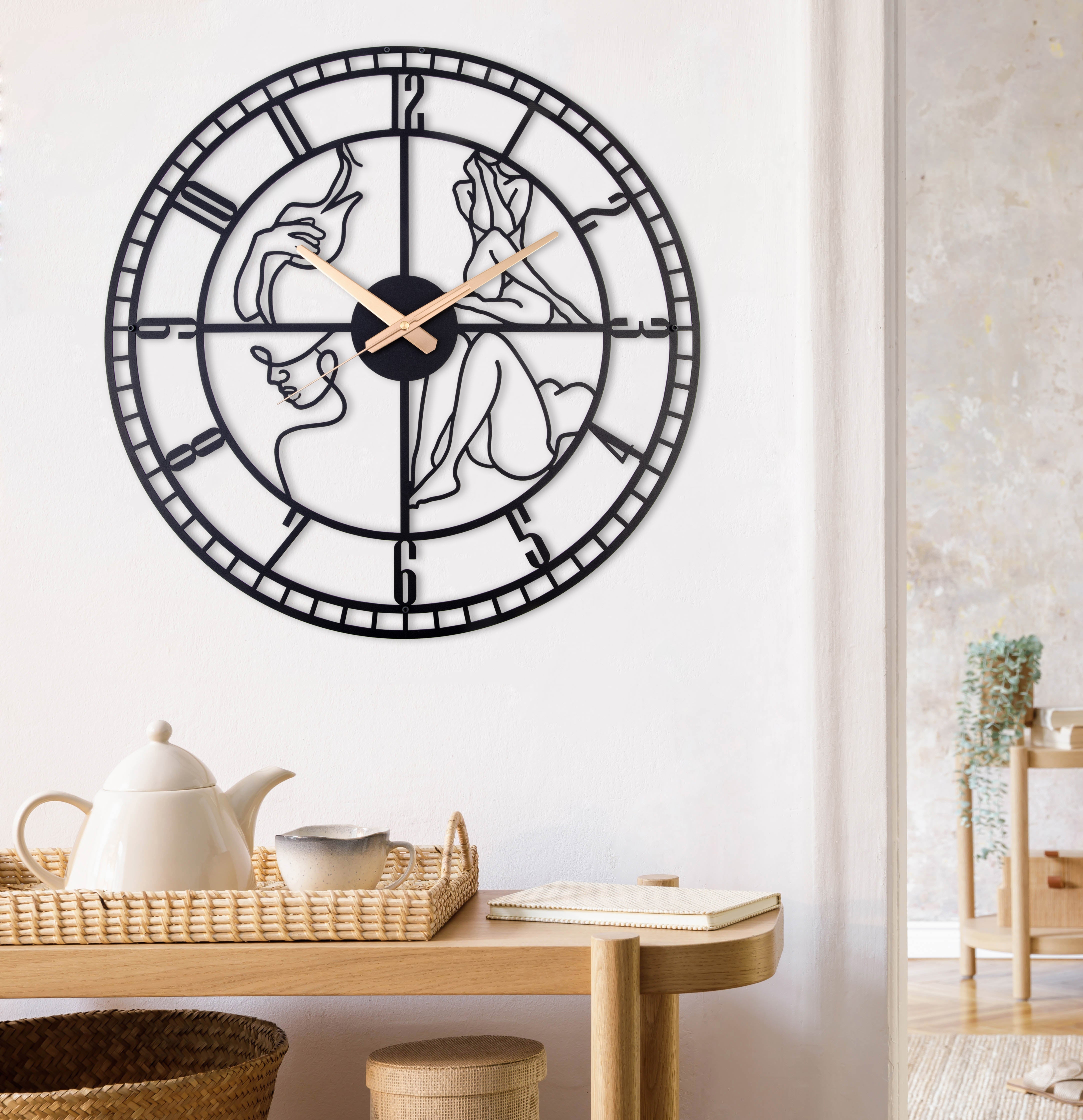 Nude Woman Wall Clock