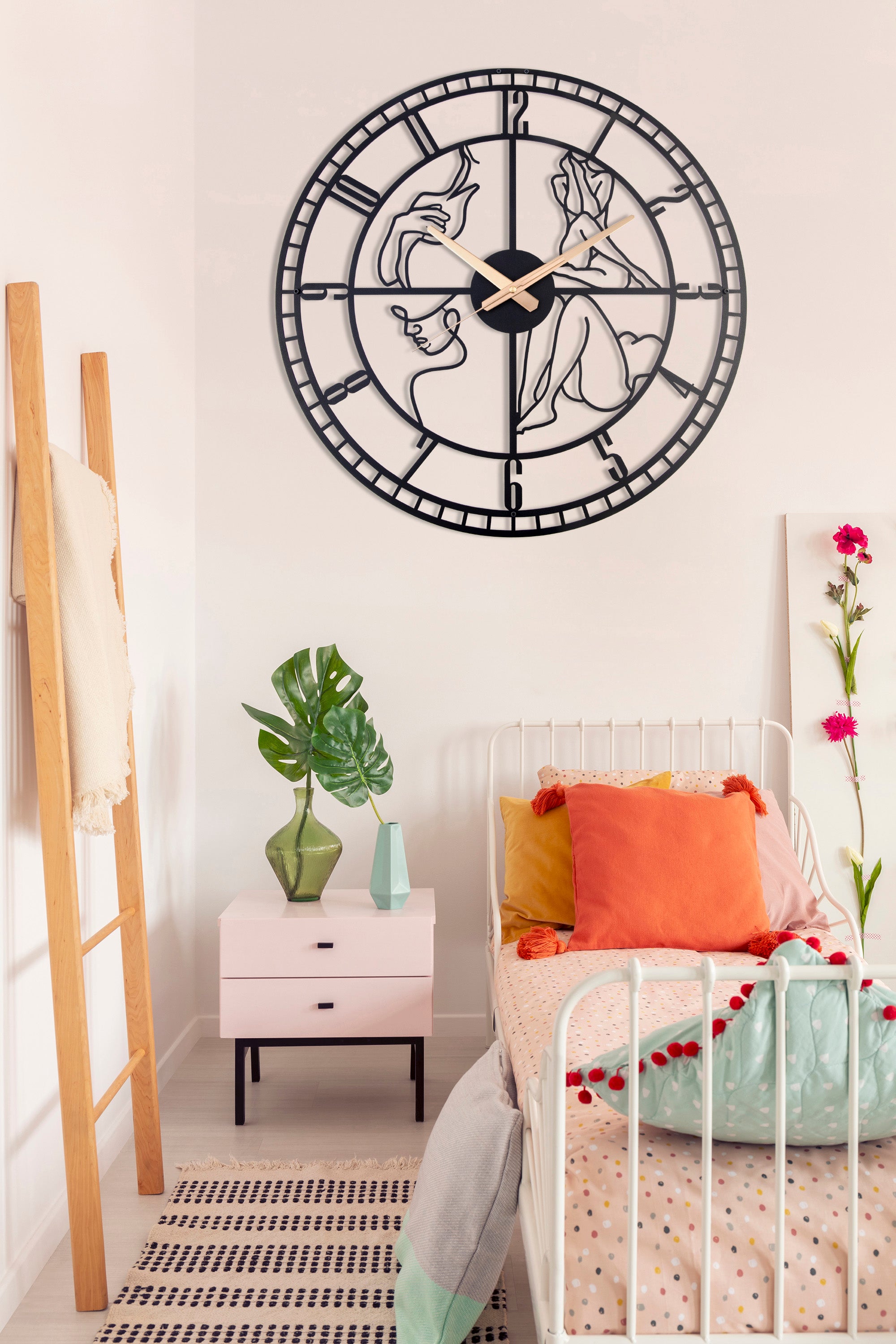 Nude Woman Wall Clock