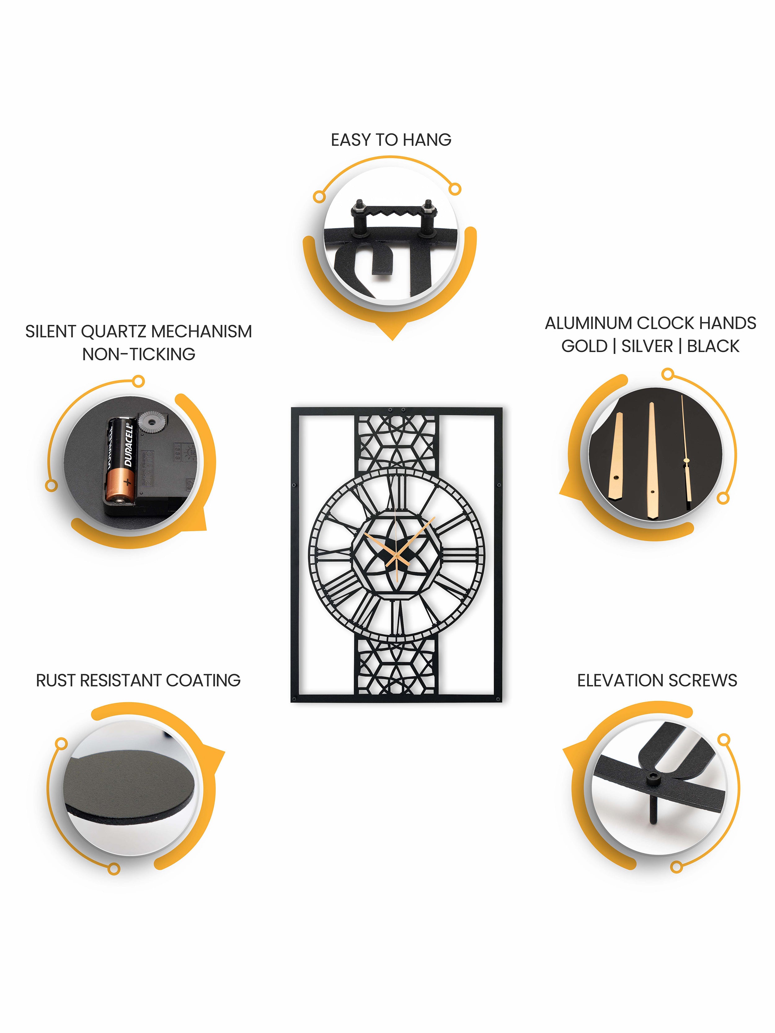 Silent Modern Wall Clock