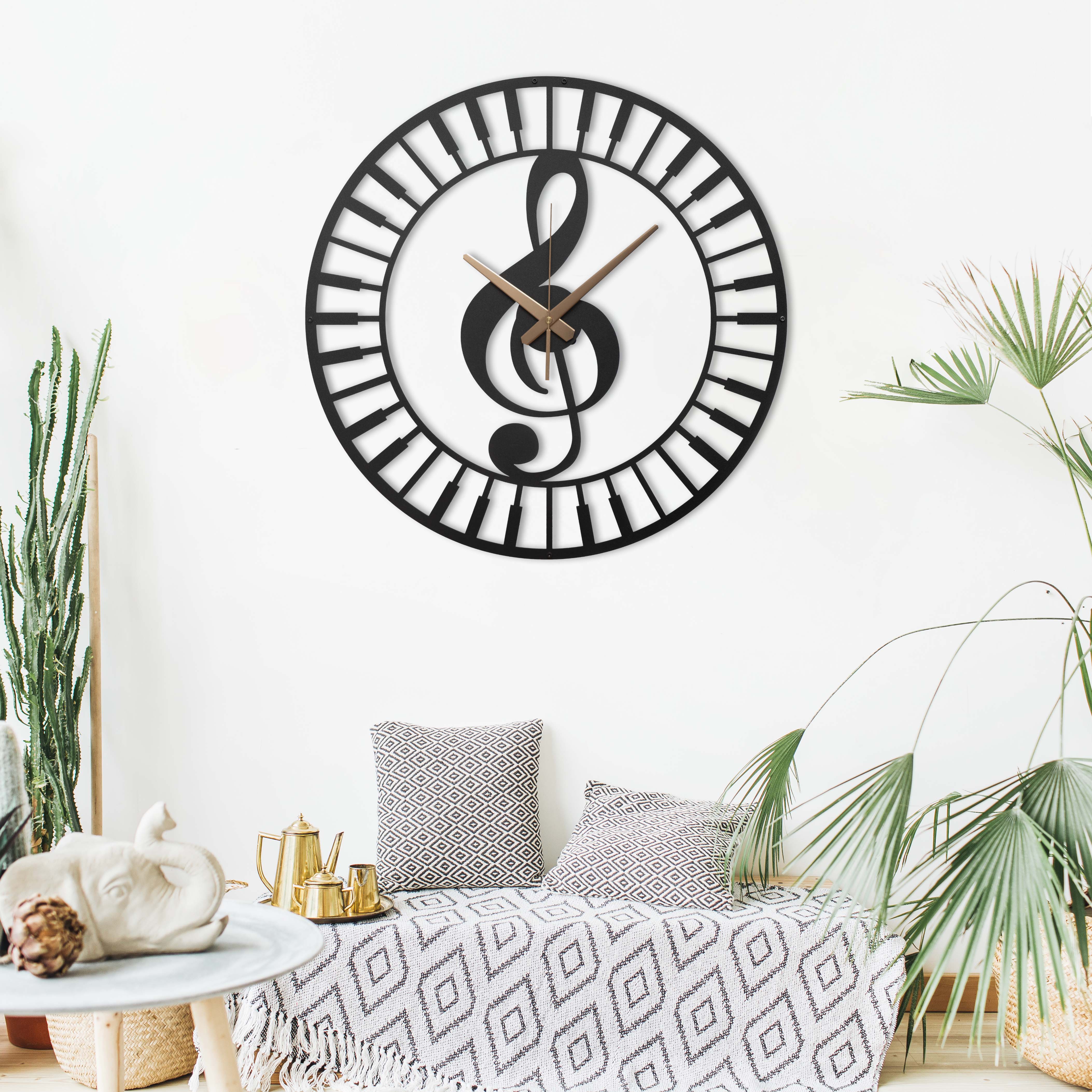 Piano Wall Clock