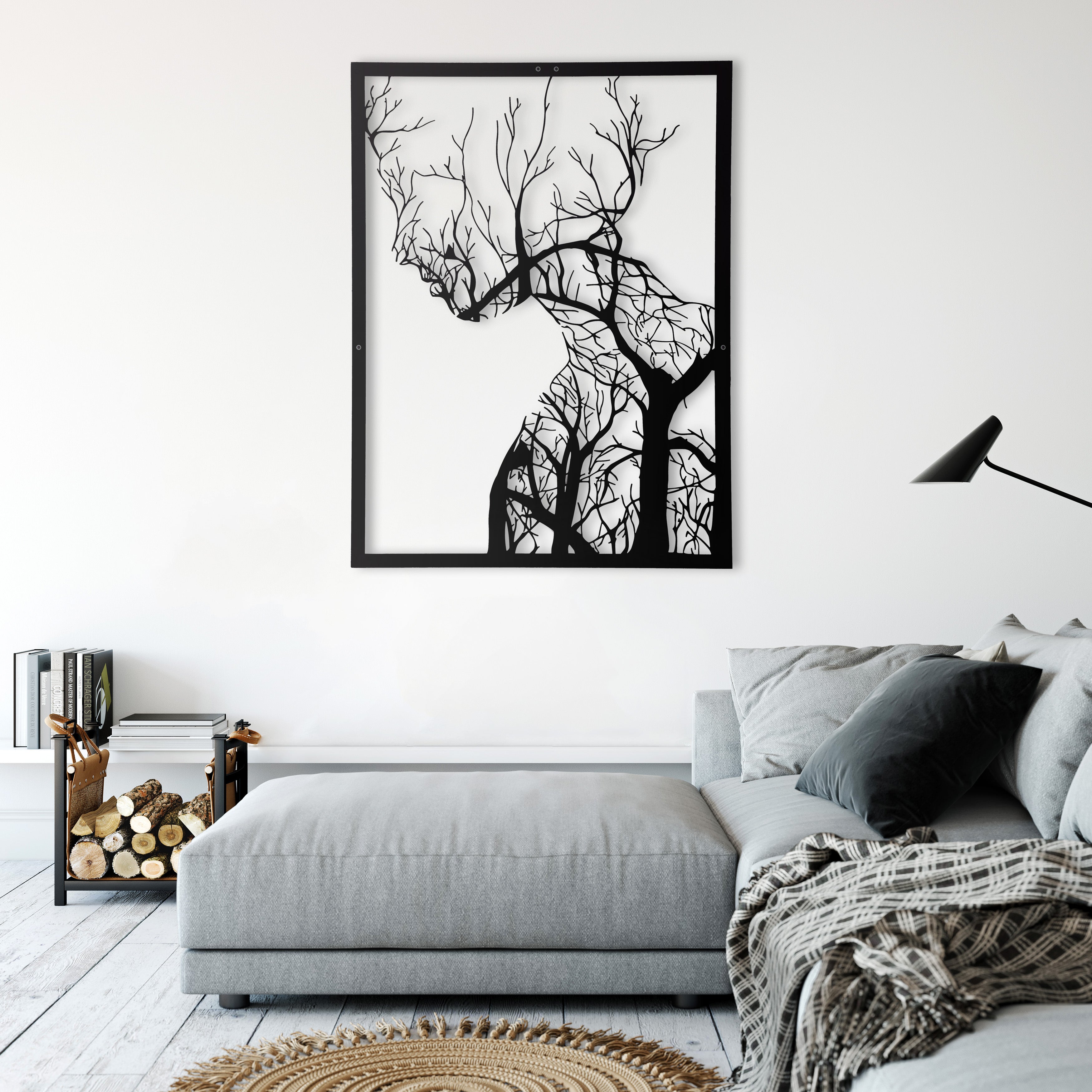 Tree Woman Metal Wall Decor/Living Room Wall Decor Anniversary Gift New Home Gift Wedding Gift
