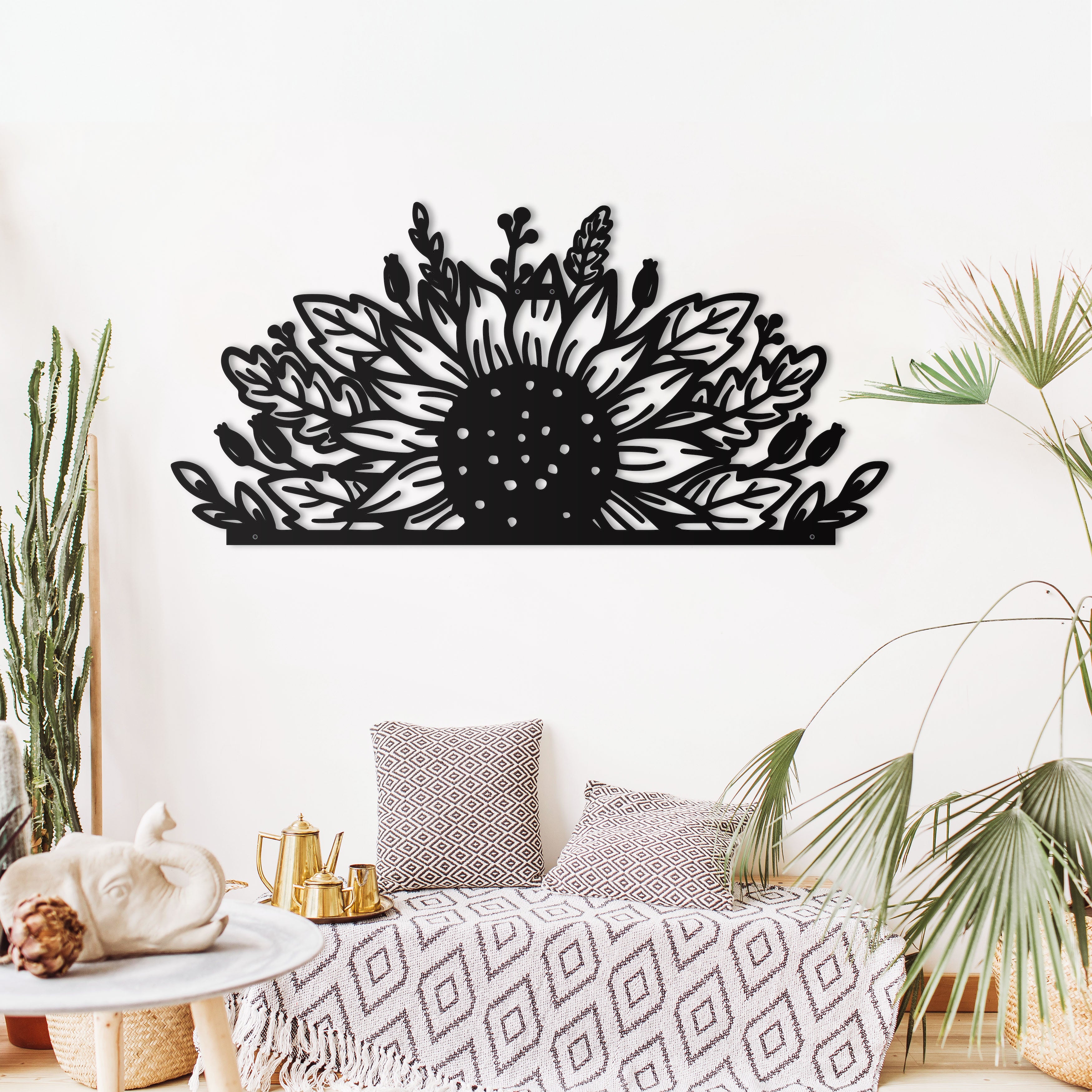 Sunflower Oversize Wall Decor/Living Room Wall Decor Anniversary Gift New Home Gift Wedding Gift