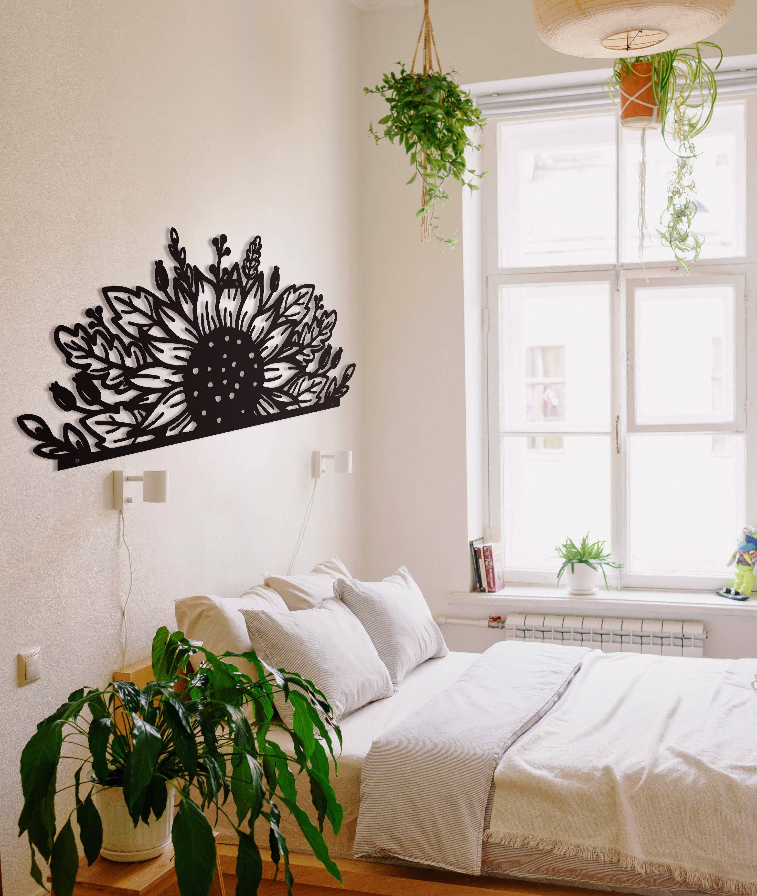 Sunflower Oversize Wall Decor/Living Room Wall Decor Anniversary Gift New Home Gift Wedding Gift