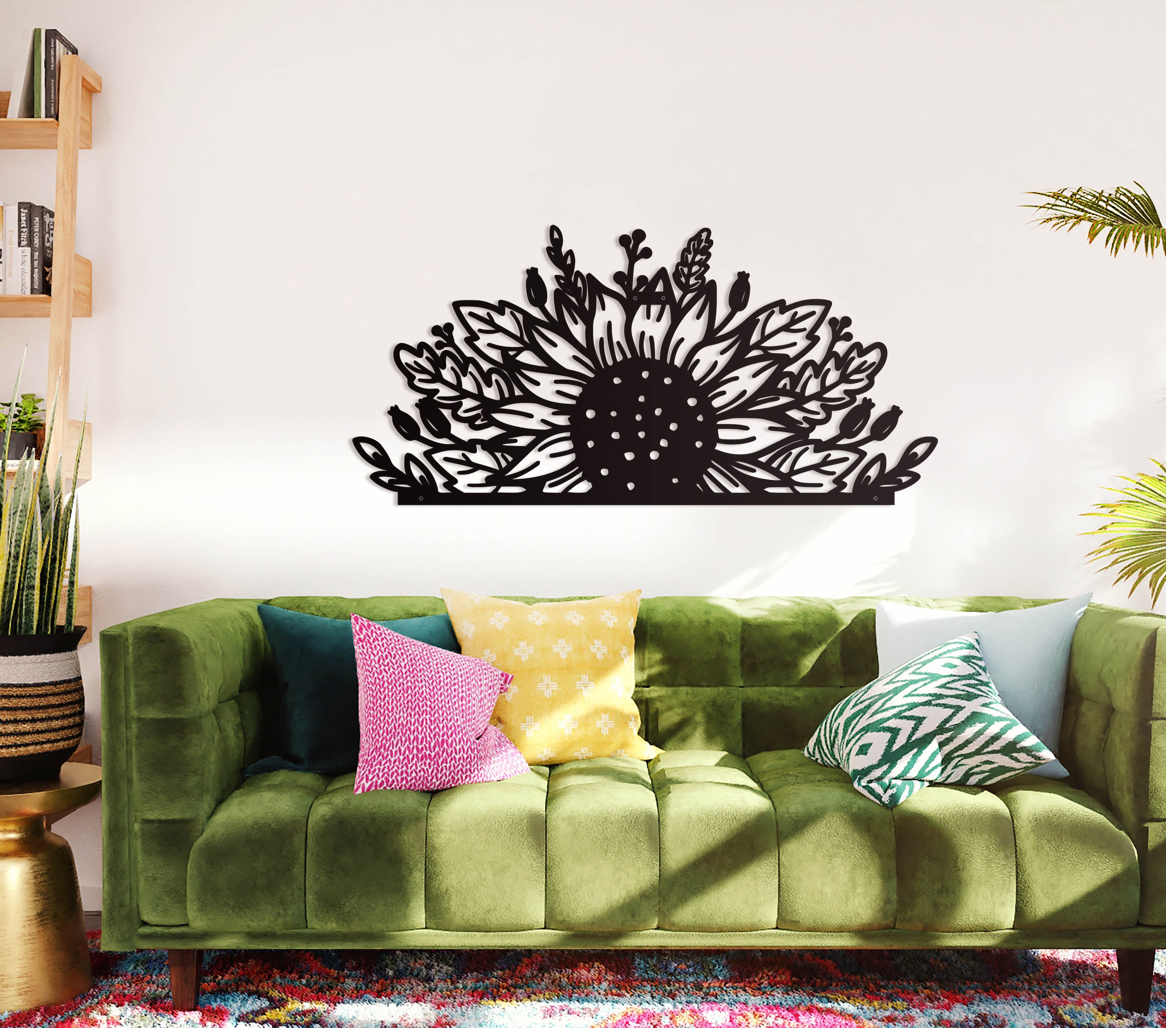 Sunflower Oversize Wall Decor/Living Room Wall Decor Anniversary Gift New Home Gift Wedding Gift
