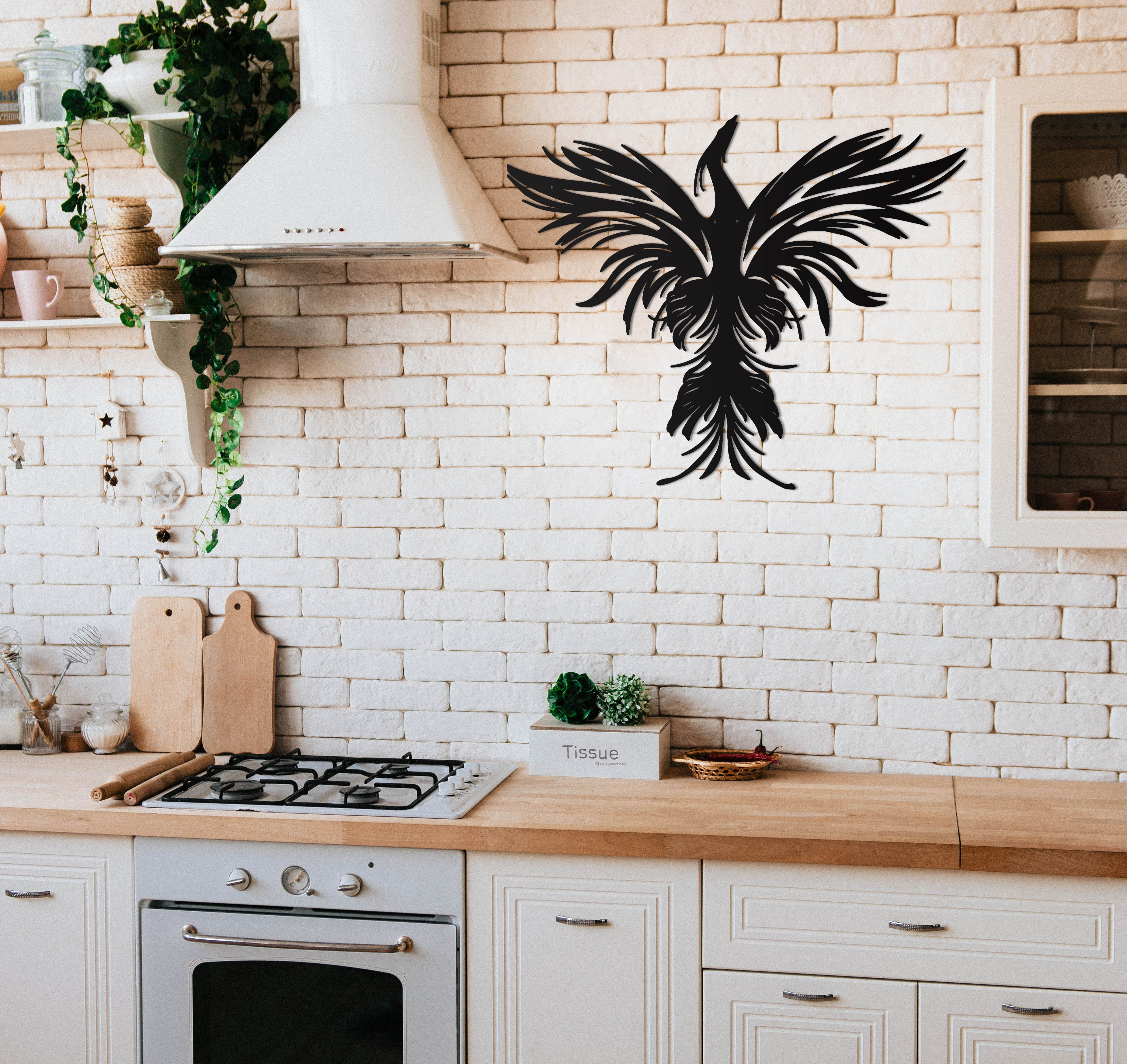 Phoenix Oversize Wall Decor/Living Room Wall Decor Anniversary Gift New Home Gift Wedding Gift