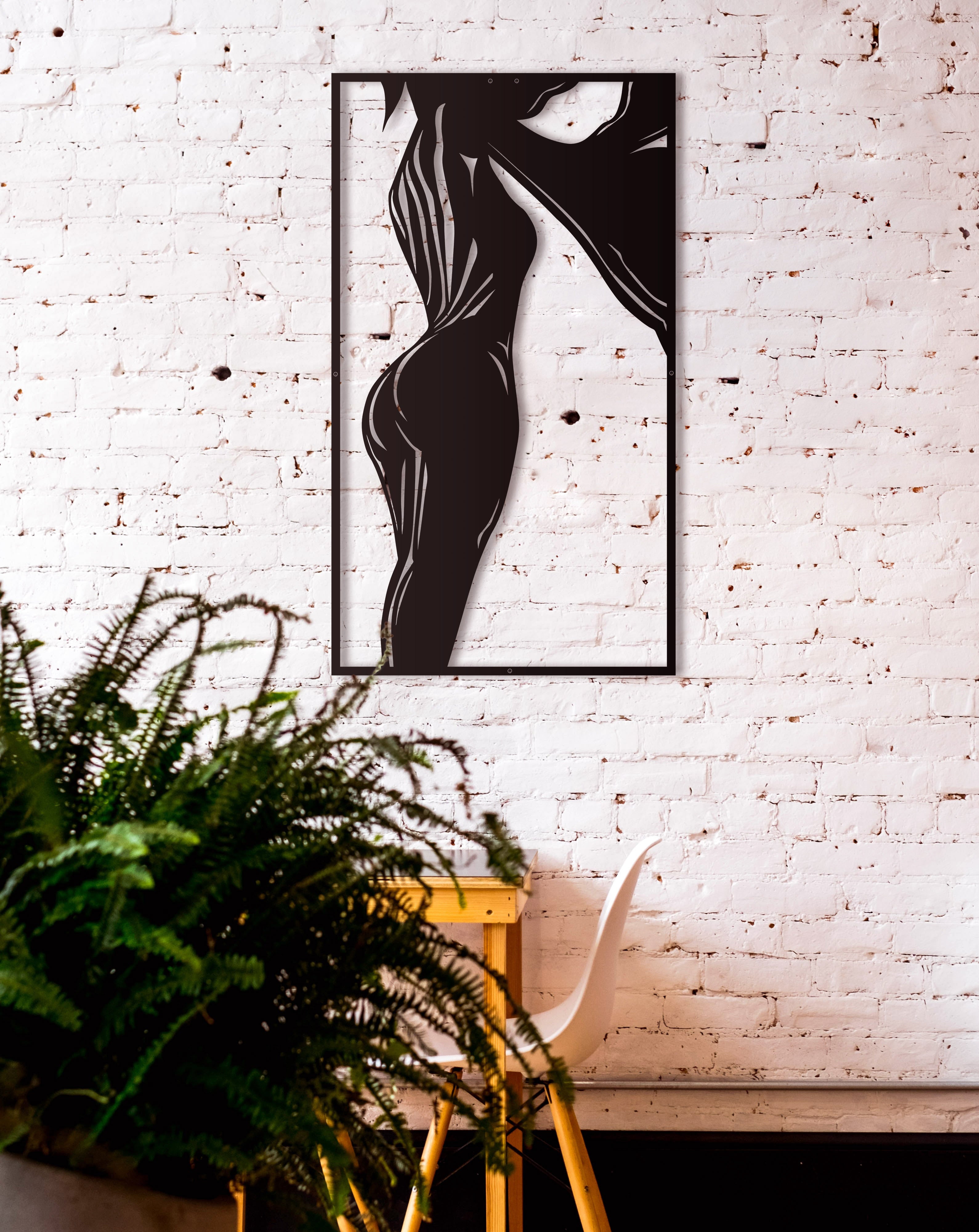 Nude Woman Oversize Wall Decor/ Living Room Wall Decor Anniversary Gift New Home Gift Wedding Gift
