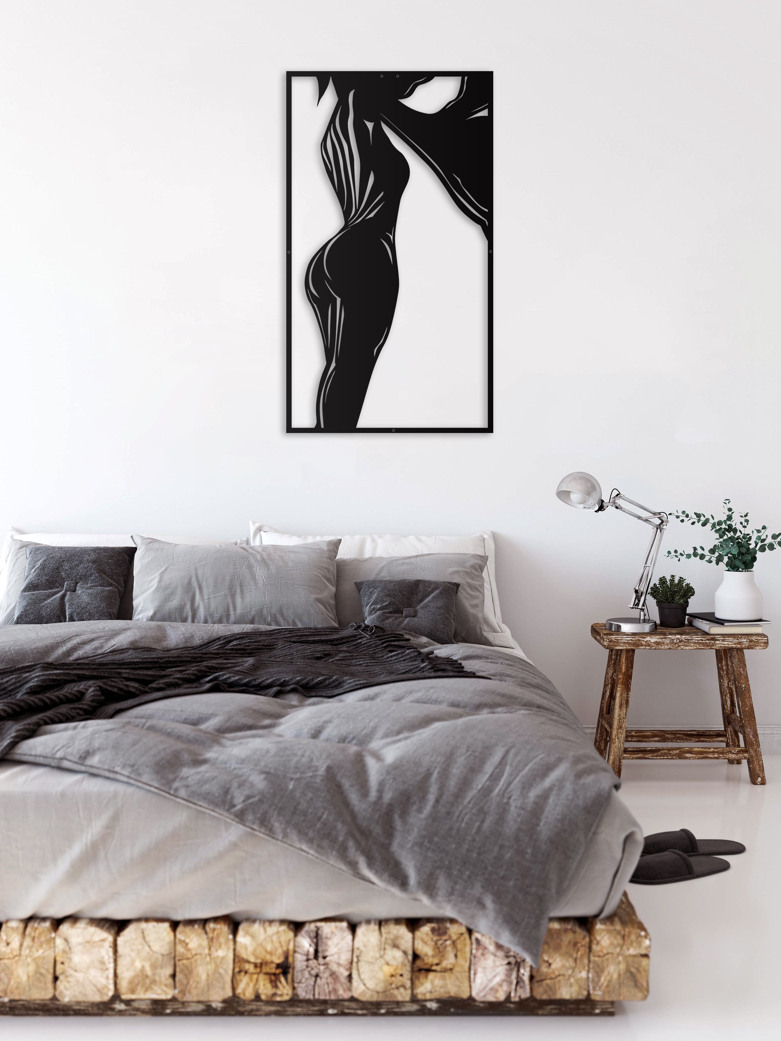 Nude Woman Oversize Wall Decor/ Living Room Wall Decor Anniversary Gift New Home Gift Wedding Gift