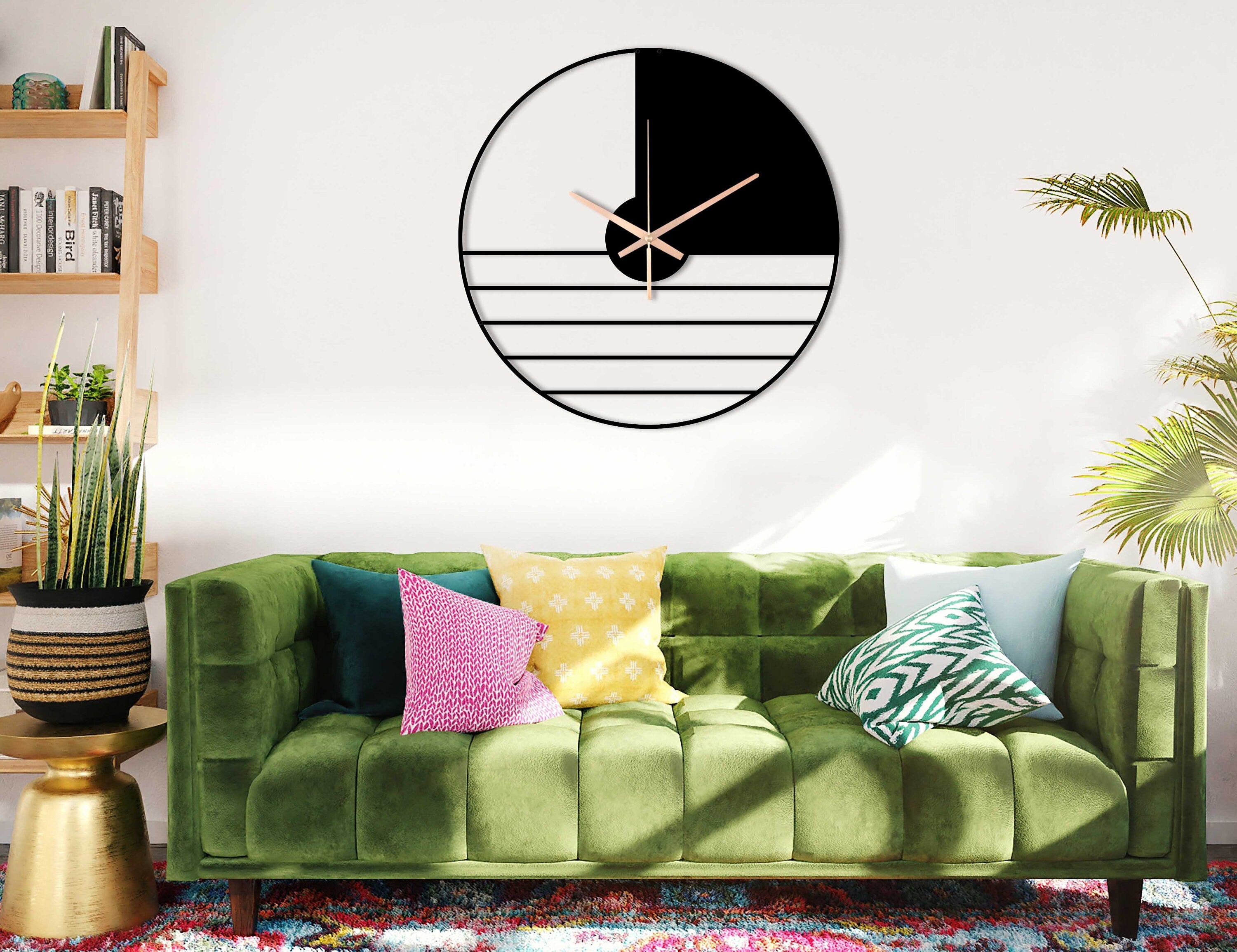 Minimalist Clock, Oversized Wall Clock, Metal Wall Clock, Large Wall Clock, Home Decor And Gifts, Modern Small Wall Clock, Clocks For Wall