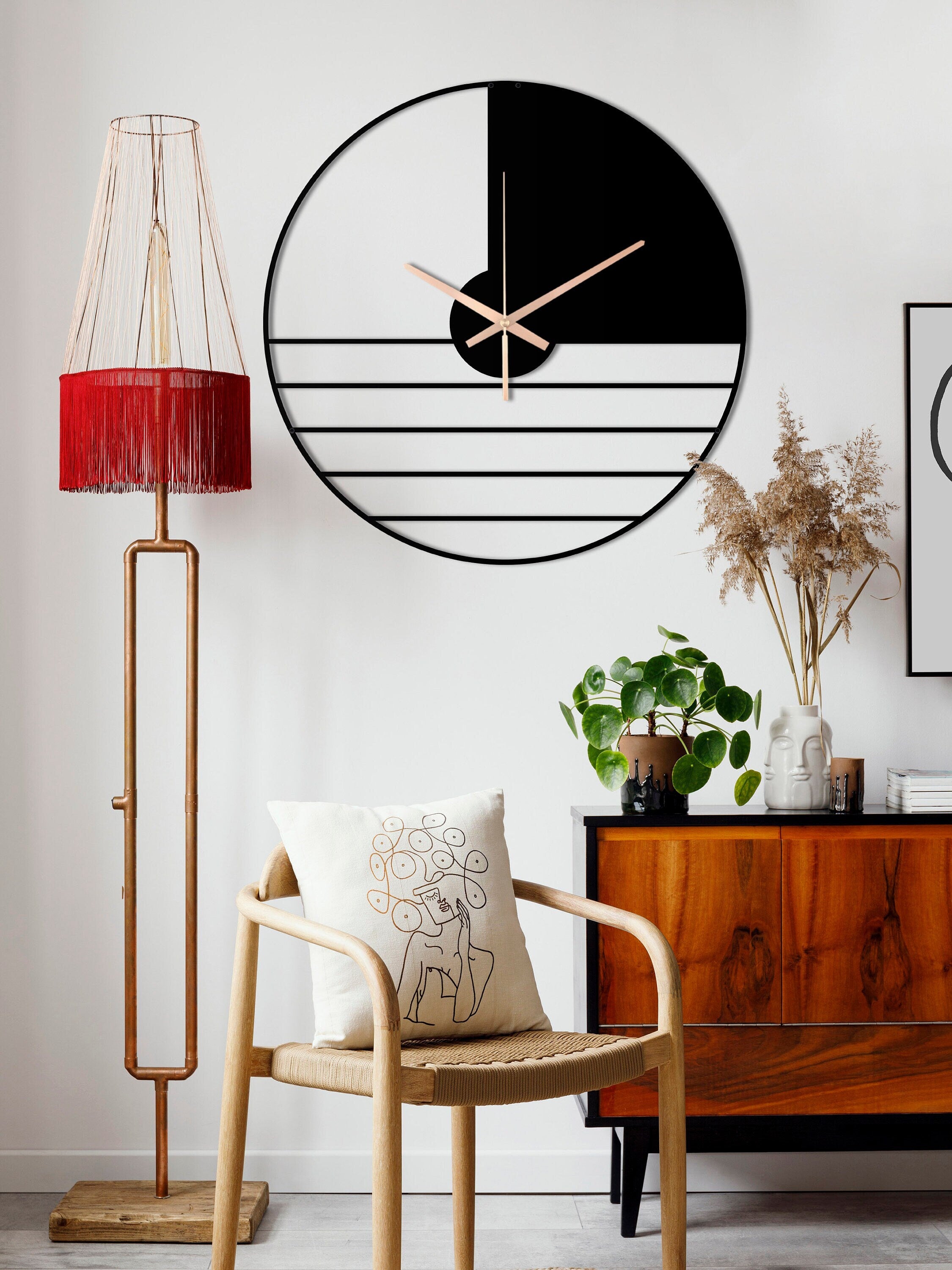 Minimalist Clock, Oversized Wall Clock, Metal Wall Clock, Large Wall Clock, Home Decor And Gifts, Modern Small Wall Clock, Clocks For Wall