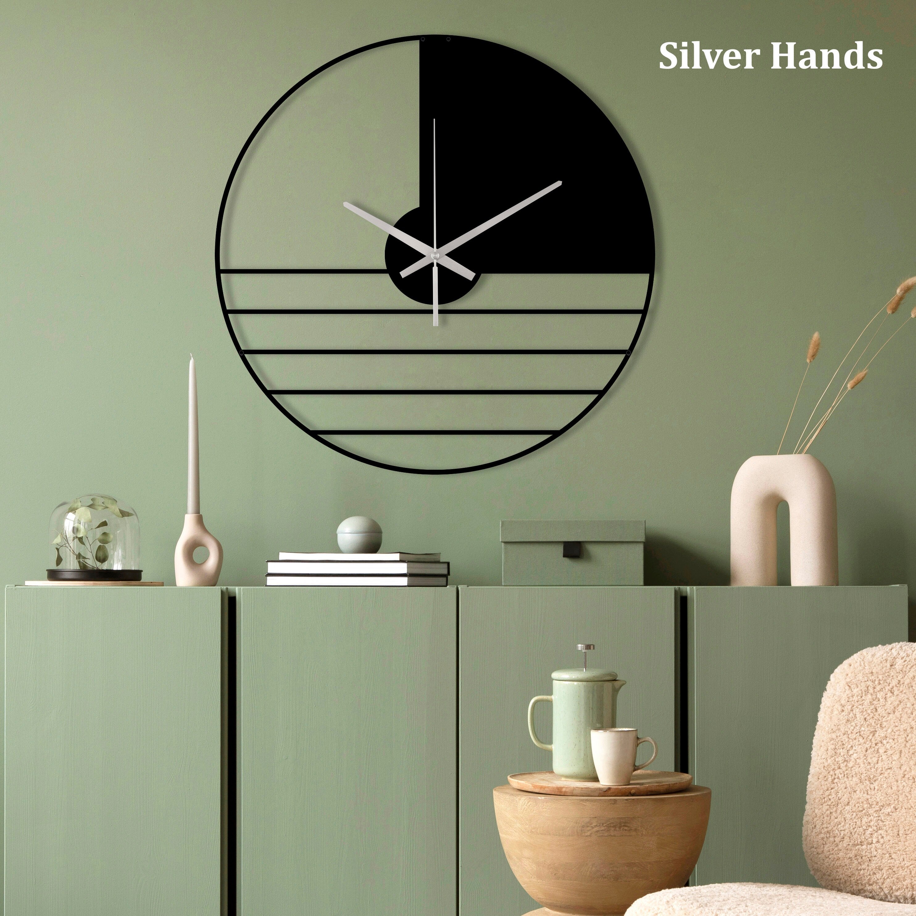 Minimalist Clock, Oversized Wall Clock, Metal Wall Clock, Large Wall Clock, Home Decor And Gifts, Modern Small Wall Clock, Clocks For Wall