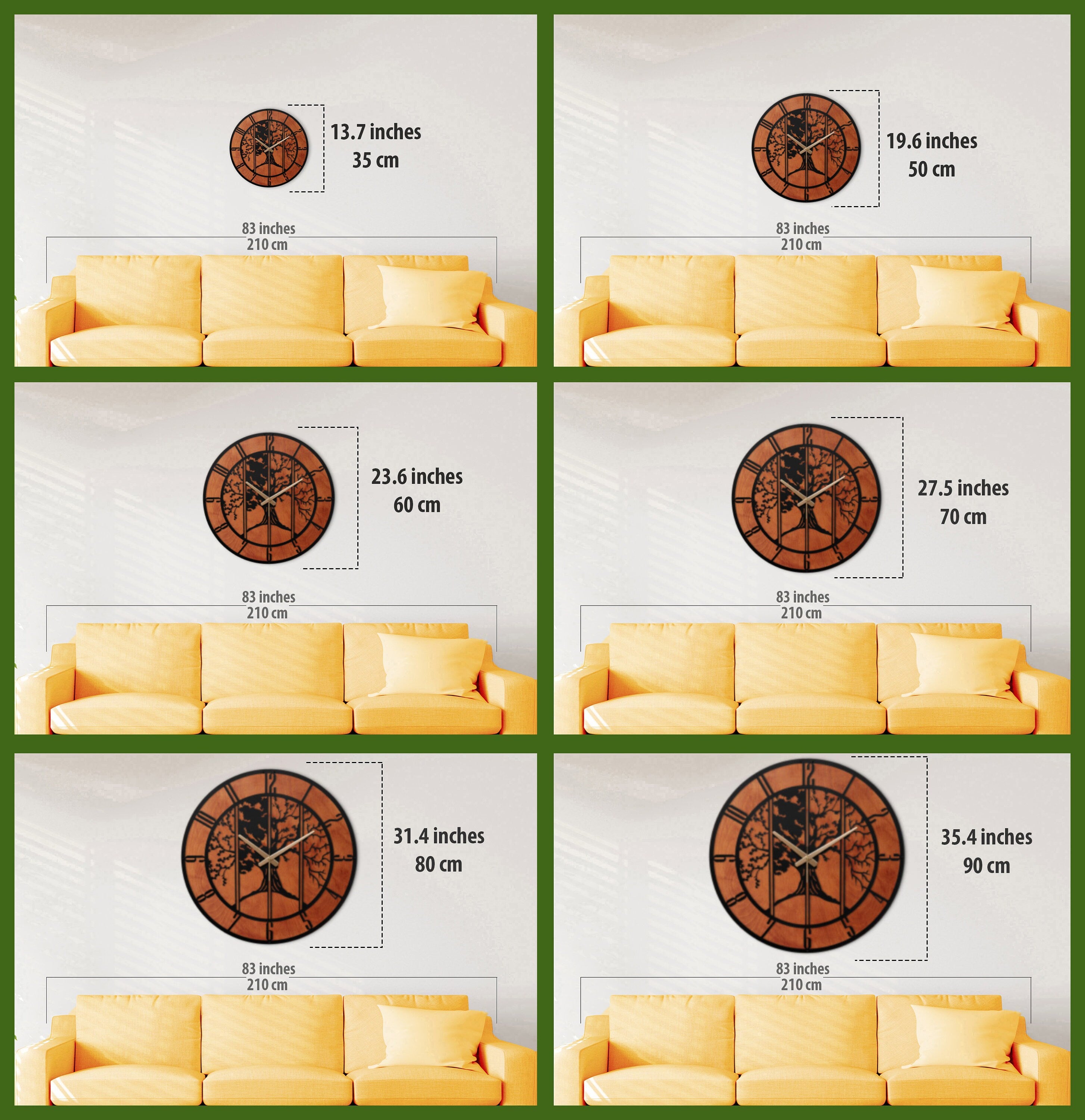 Metal And Wood Clock, Oversized Wall Clock, Farmhouse Wall Clock, Unique Wall Clock, Big Wall Clock, Silent Wall Clock, Clocks For Wall