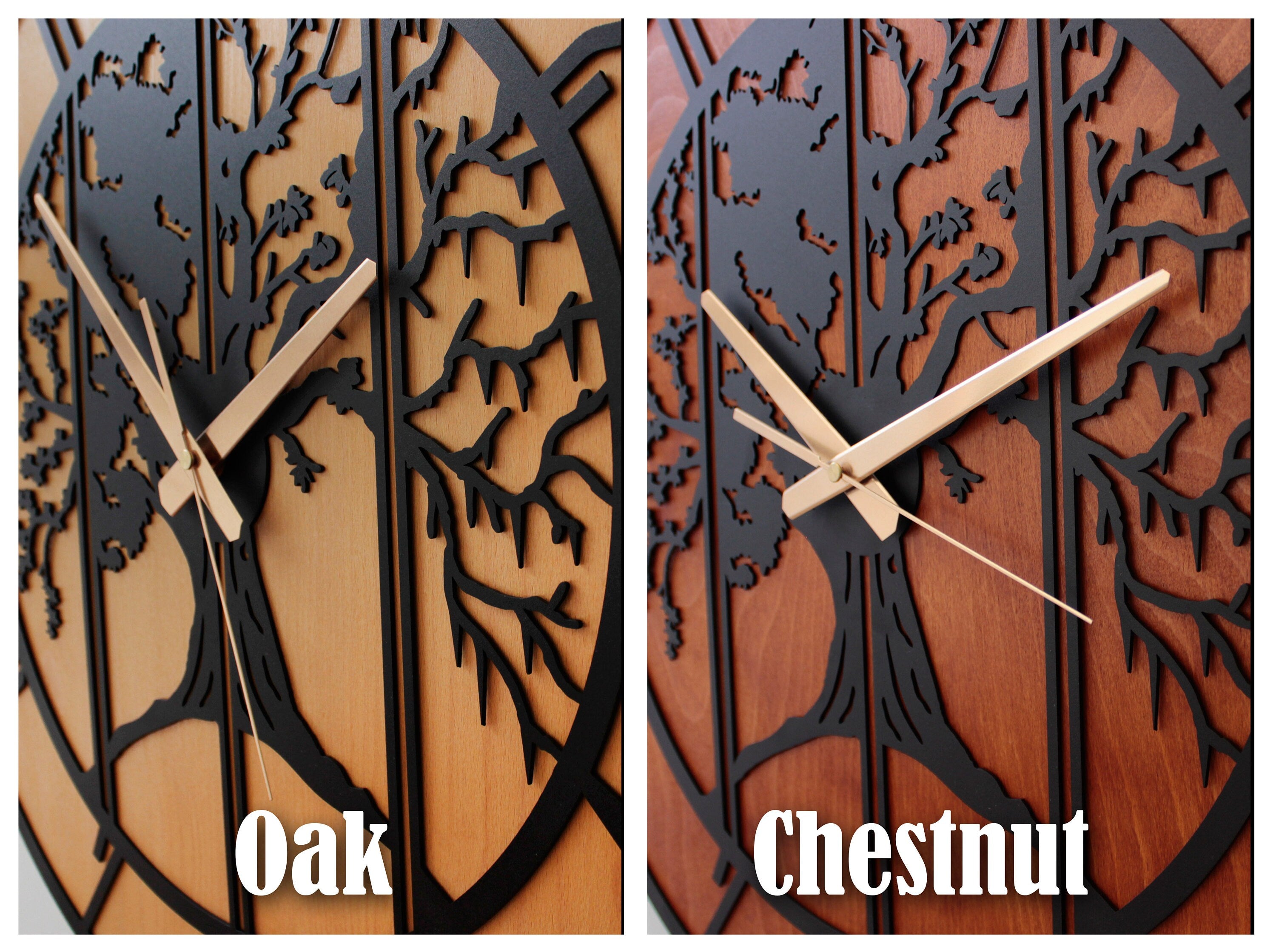Metal And Wood Clock, Oversized Wall Clock, Farmhouse Wall Clock, Unique Wall Clock, Big Wall Clock, Silent Wall Clock, Clocks For Wall